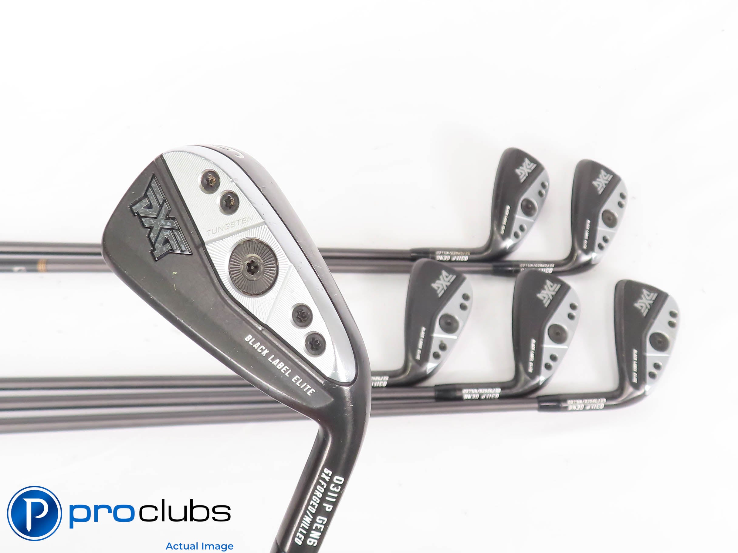 PXG 0311P Gen6 Black 6-PW, GW Iron Set - Aerotech SteelFiber i60 Senior - 445455