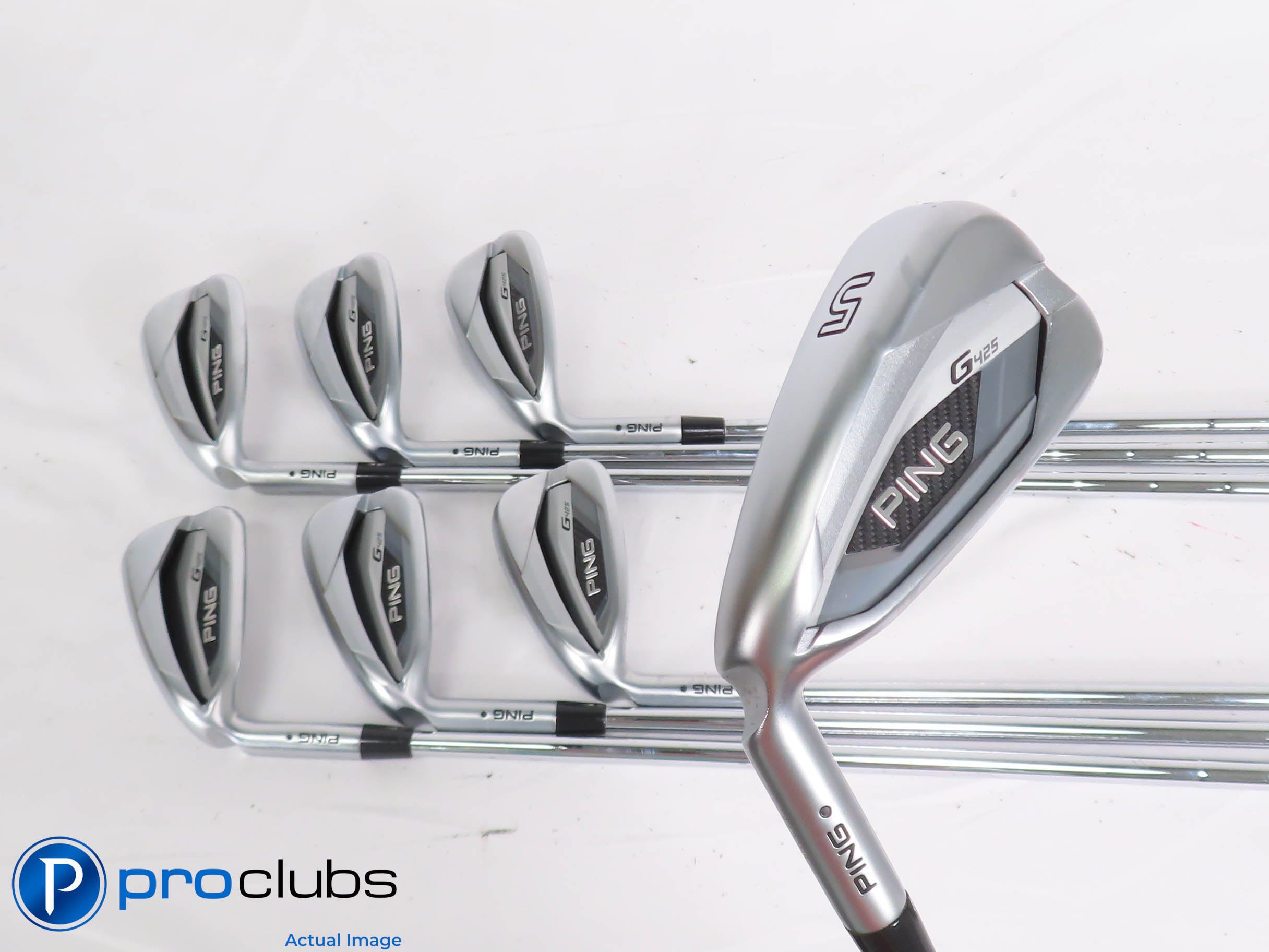 Nice Left Handed PING G425 5-PW,UW IRON SET Black Dot Regular Flex +1/2" 448712