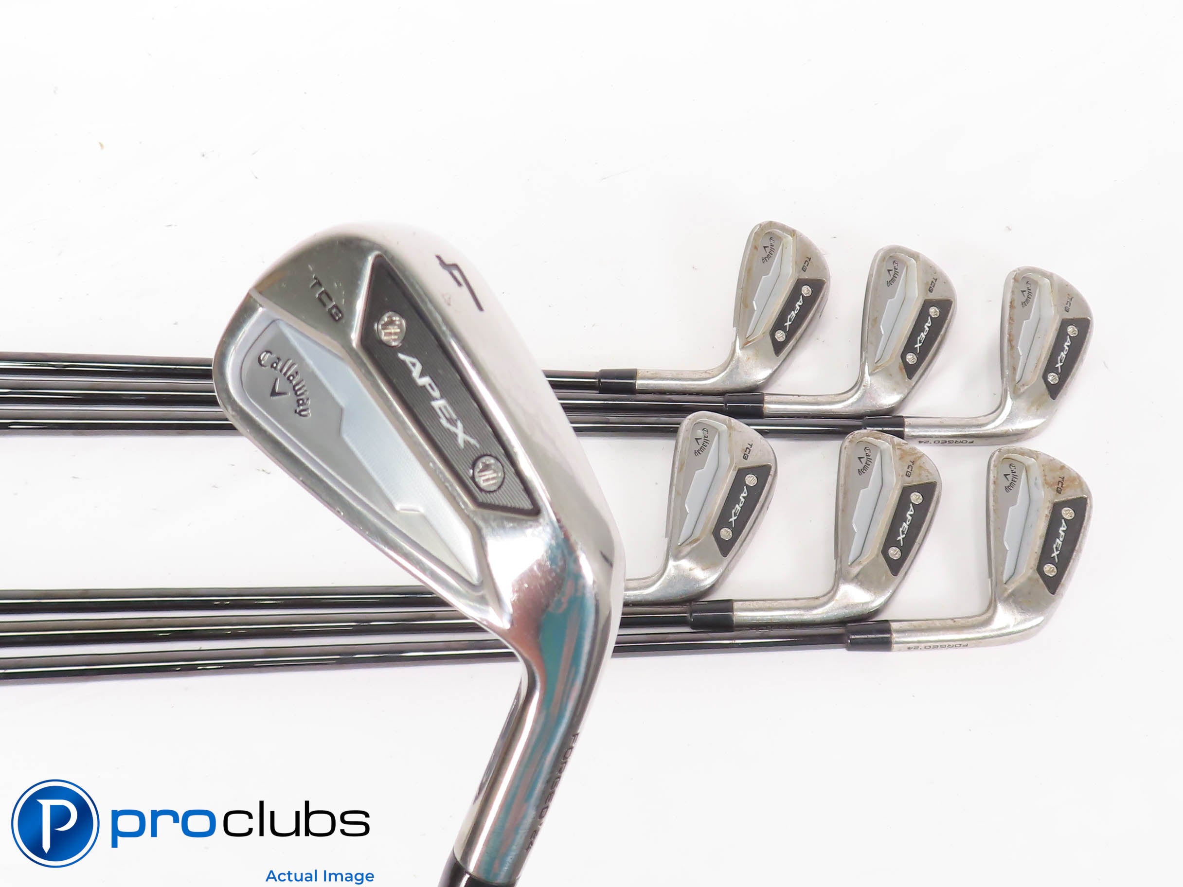 Tour Issue Callaway '24 APEX TCB RAW 4-PW IRON SET -KBS $Taper Stiff Flex 448932