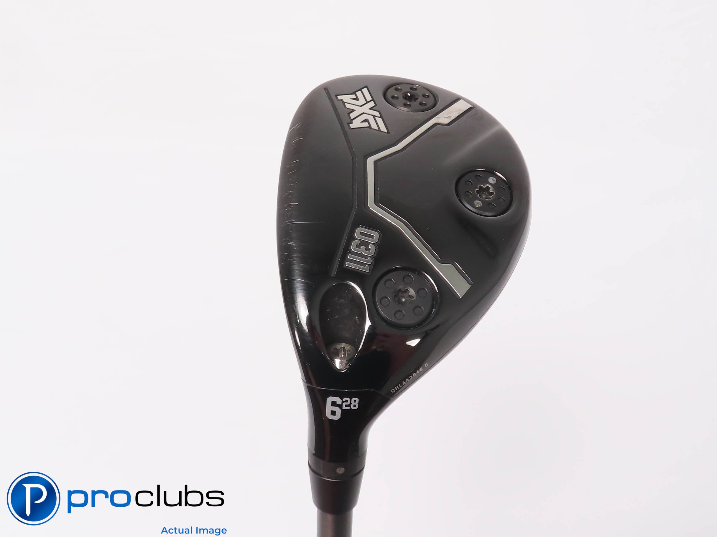 Nice Left Handed PXG 0311 BLACK OPS 28* 6 HYBRID Steelfiber Regular Flex 450620