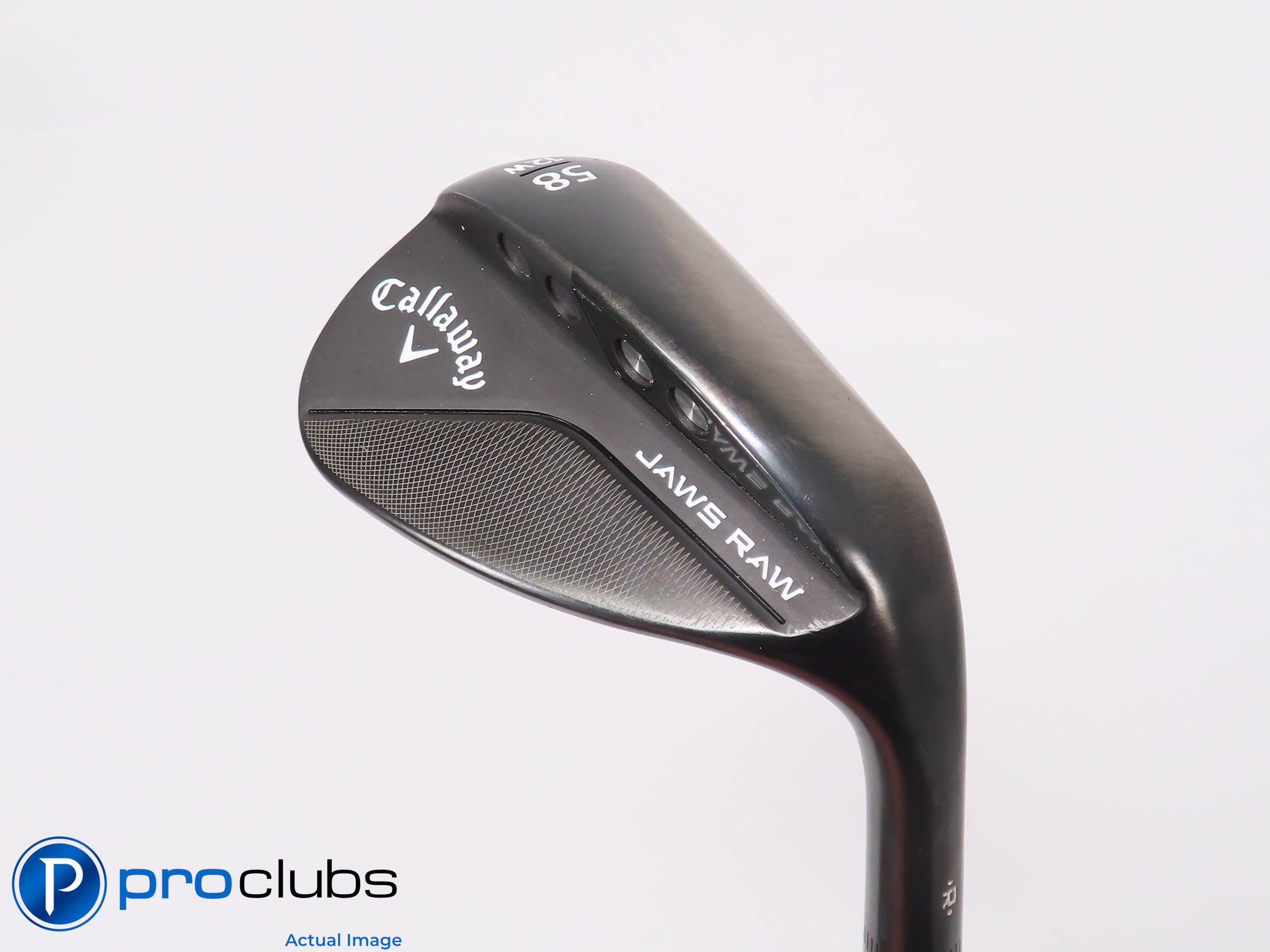 Callaway Jaws Raw Black W-Grind 58*(12*) Wedge - Regular Flex Steel - 449695