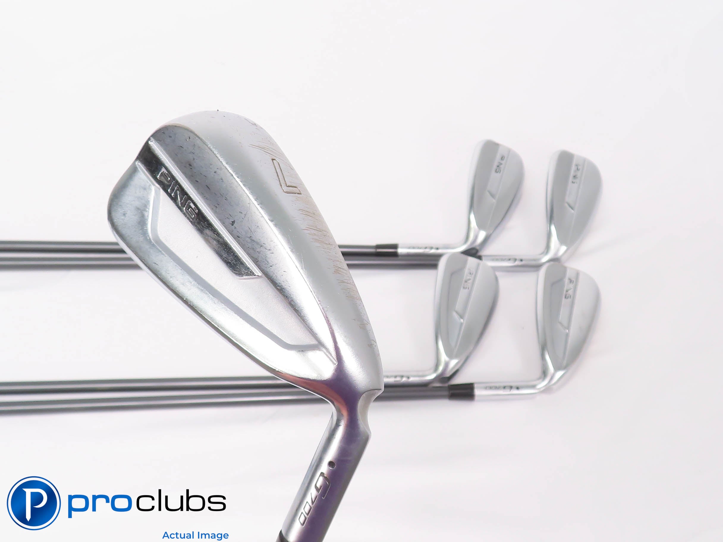 Ping G700 7-PW,UW IRON SET Black Dot - TFC 80 Senior Flex Graphite -1/4" 449810
