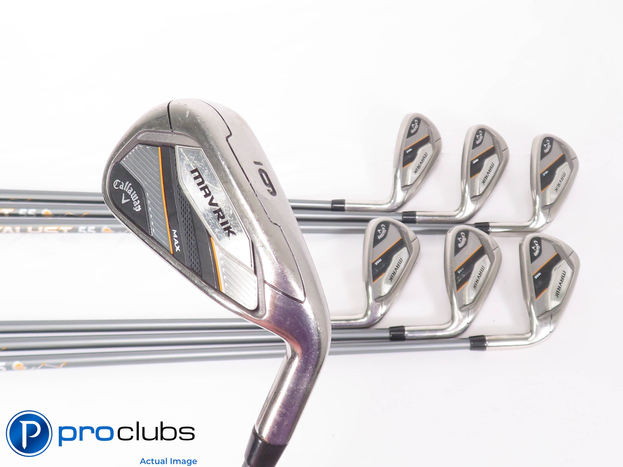 Callaway MAVRIK MAX 6-PW,AW,SW IRON SET Catalyst 55 Senior Flex Graphite 449723