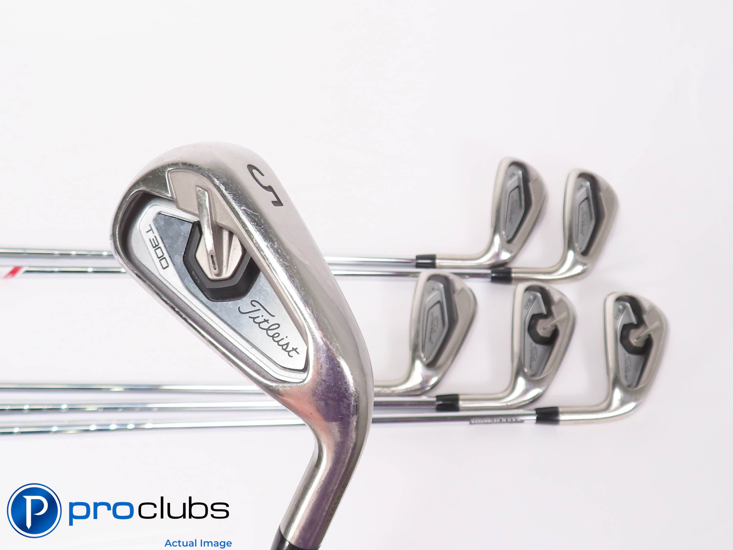 Nice Titleist '19 T300 5-PW IRON SET - AMT Red Regular Flex Steel +1/2" 450750