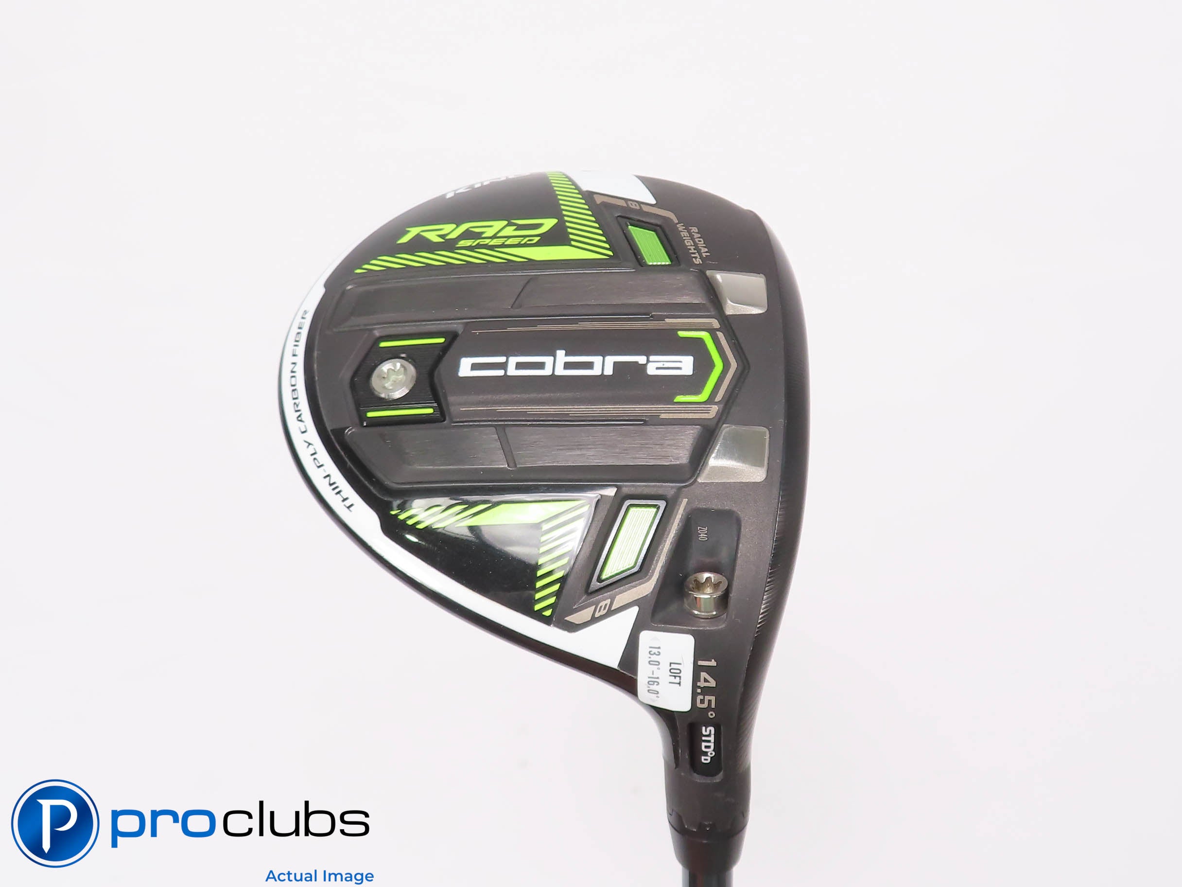 Cobra Rad Speed 14.5* 3 Wood - UST Mamiya LINQ Blue 6F4 Stiff Flex - 451068
