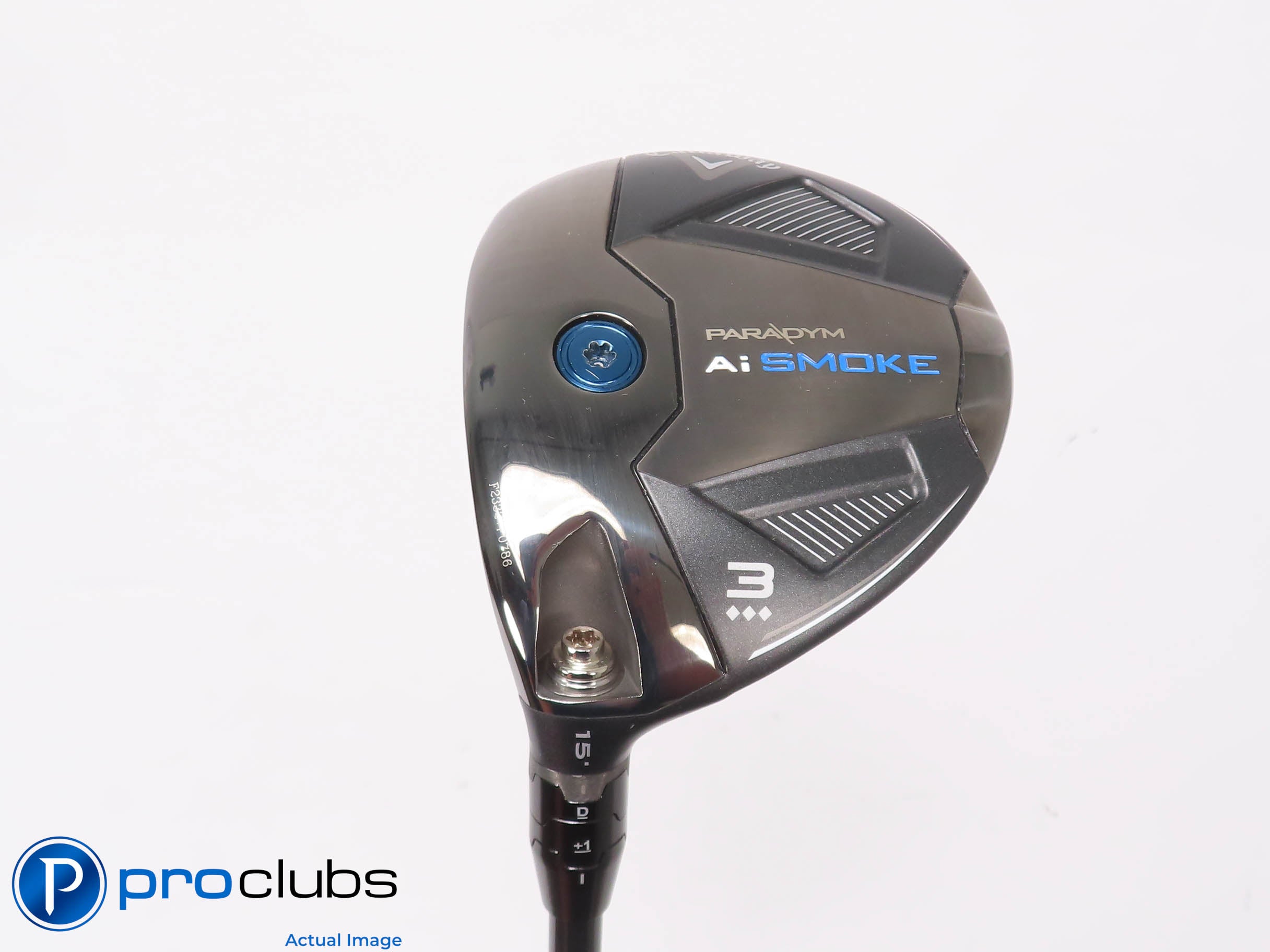 Left Handed Callaway PARADYM Ai Smoke Triple Diamond 15* 3 Wood - Stiff - 451029