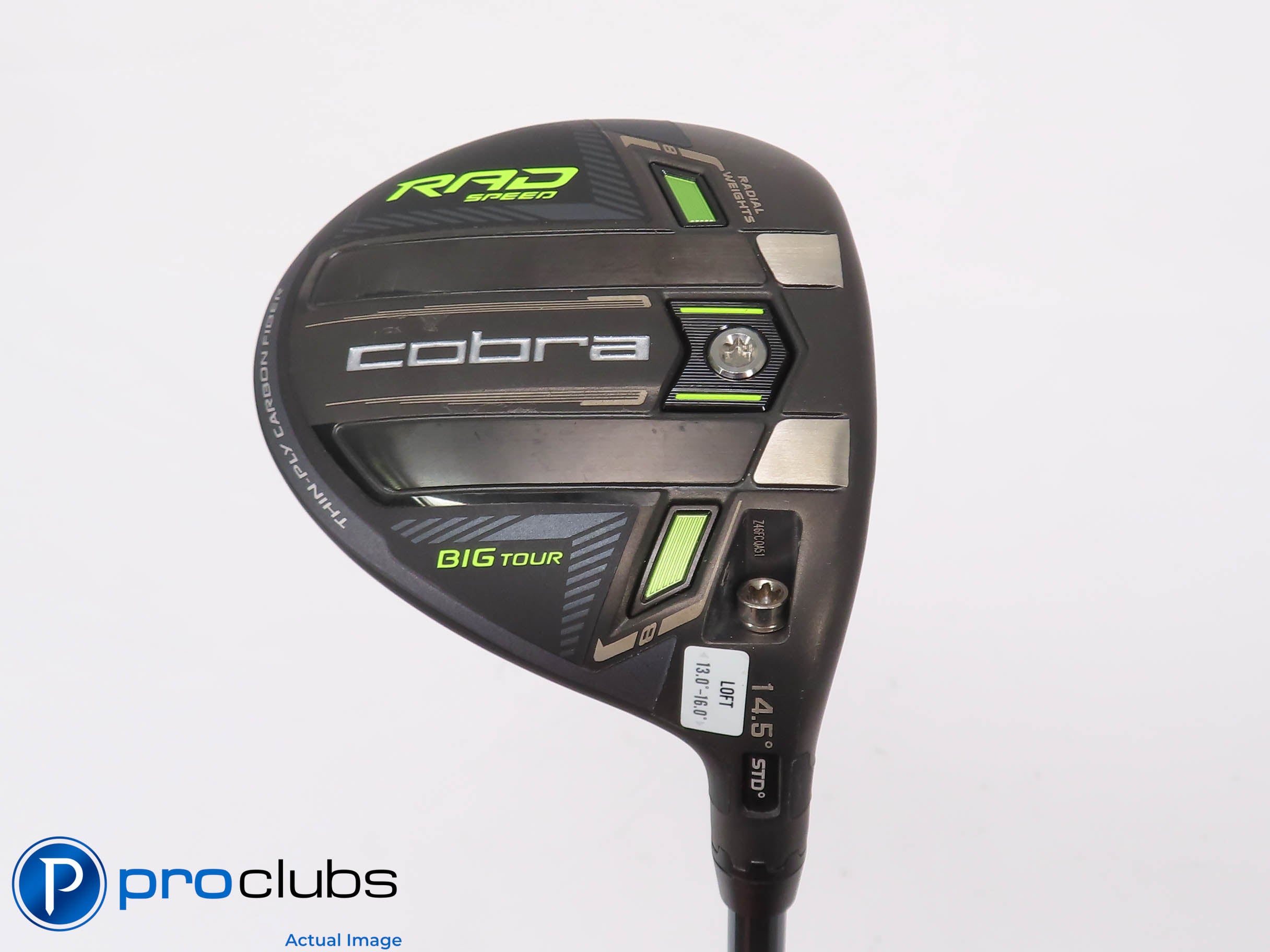 Nice Cobra RAD Speed Big Tour 14.5* 3 WOOD -LINQ Blue M40X 6F4 Stiff Flex 451087