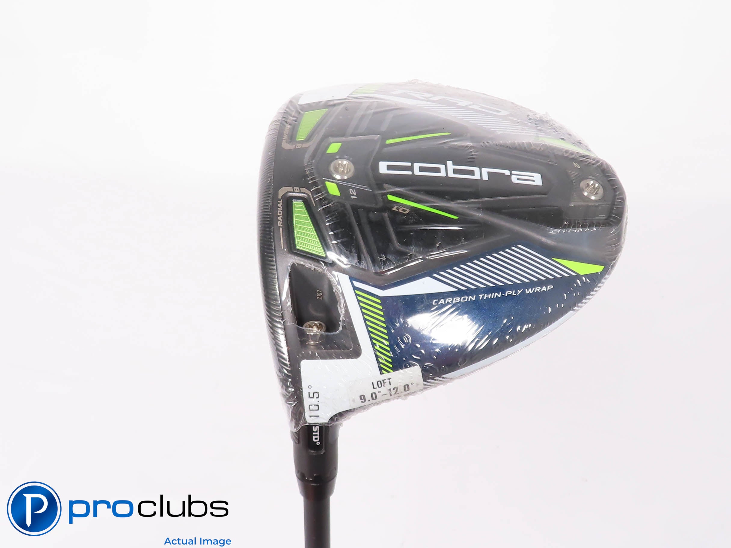 New! Left Handed Cobra King RAD Speed Blue 10.5* Driver - HZRDUS Stiff - 451117