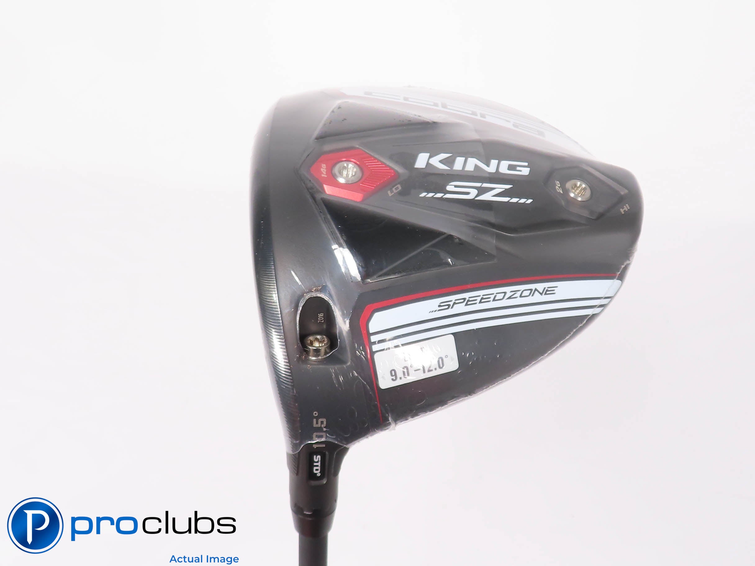 New! Left Handed Cobra King SZ White 10.5* Driver - HZRDUS CB Red Senior 451107