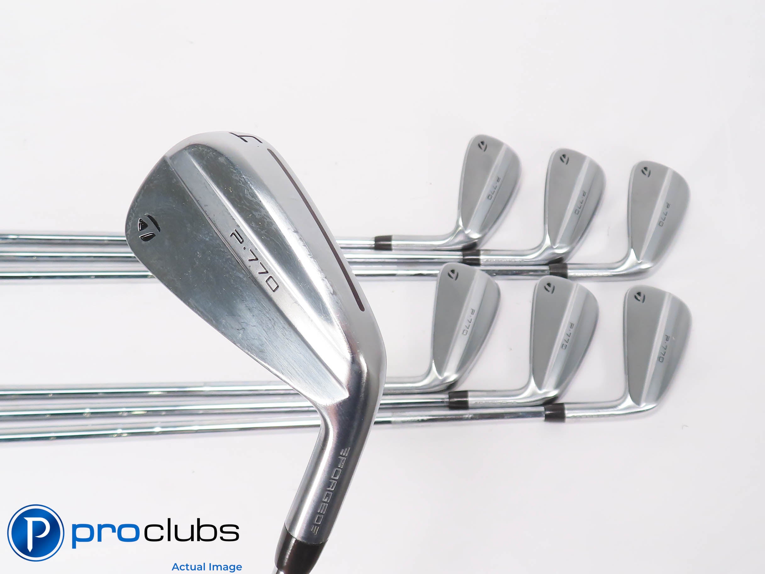 Nice TaylorMade '24 P-770 4-PW IRON SET - DG 105 Stiff Flex Steel +1.5" 451198