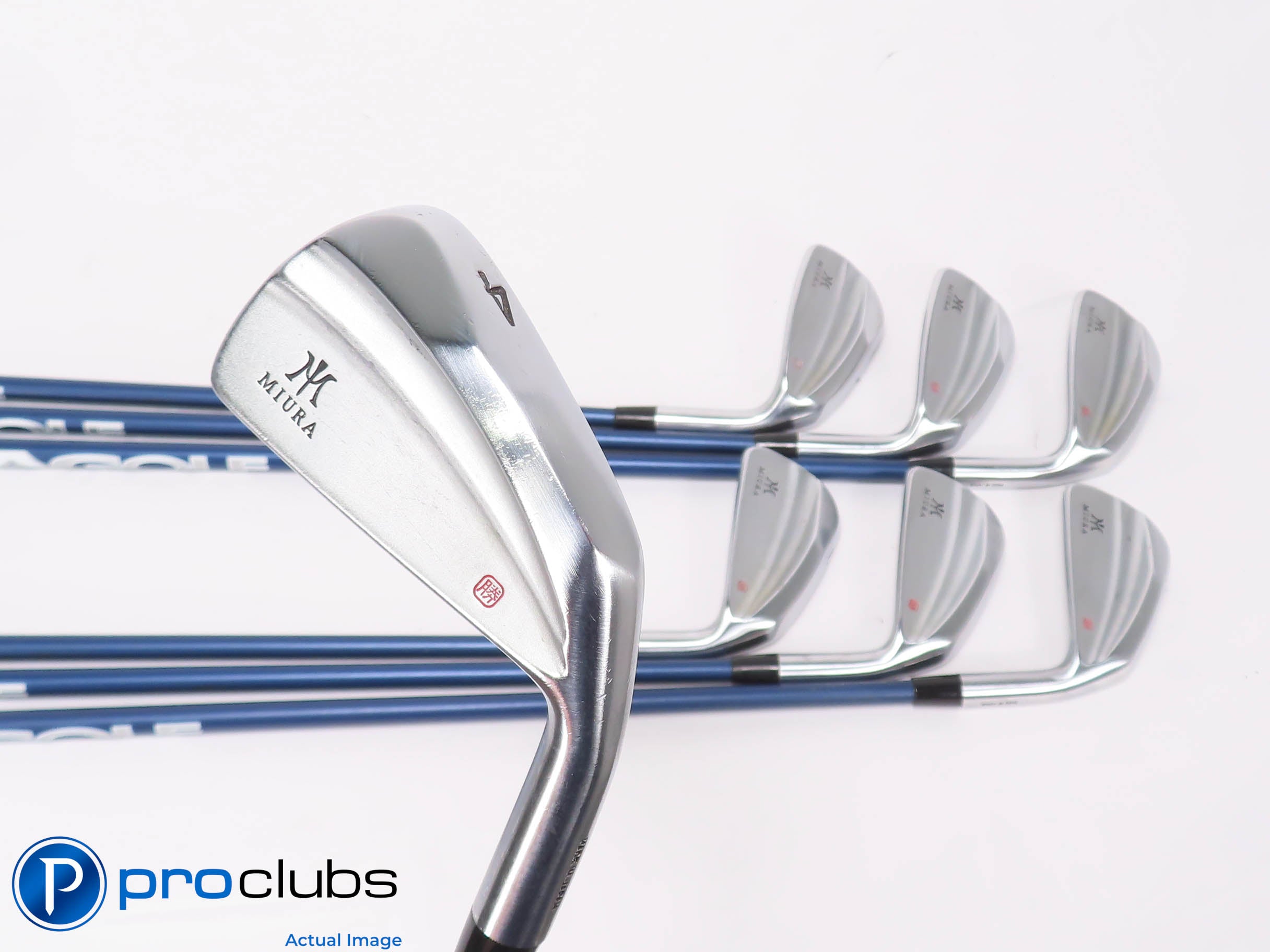 Nice MIURA KM700 4-PW IRON SET - LAGolf Bryson-125i X-Flex Graphite +1" 451211