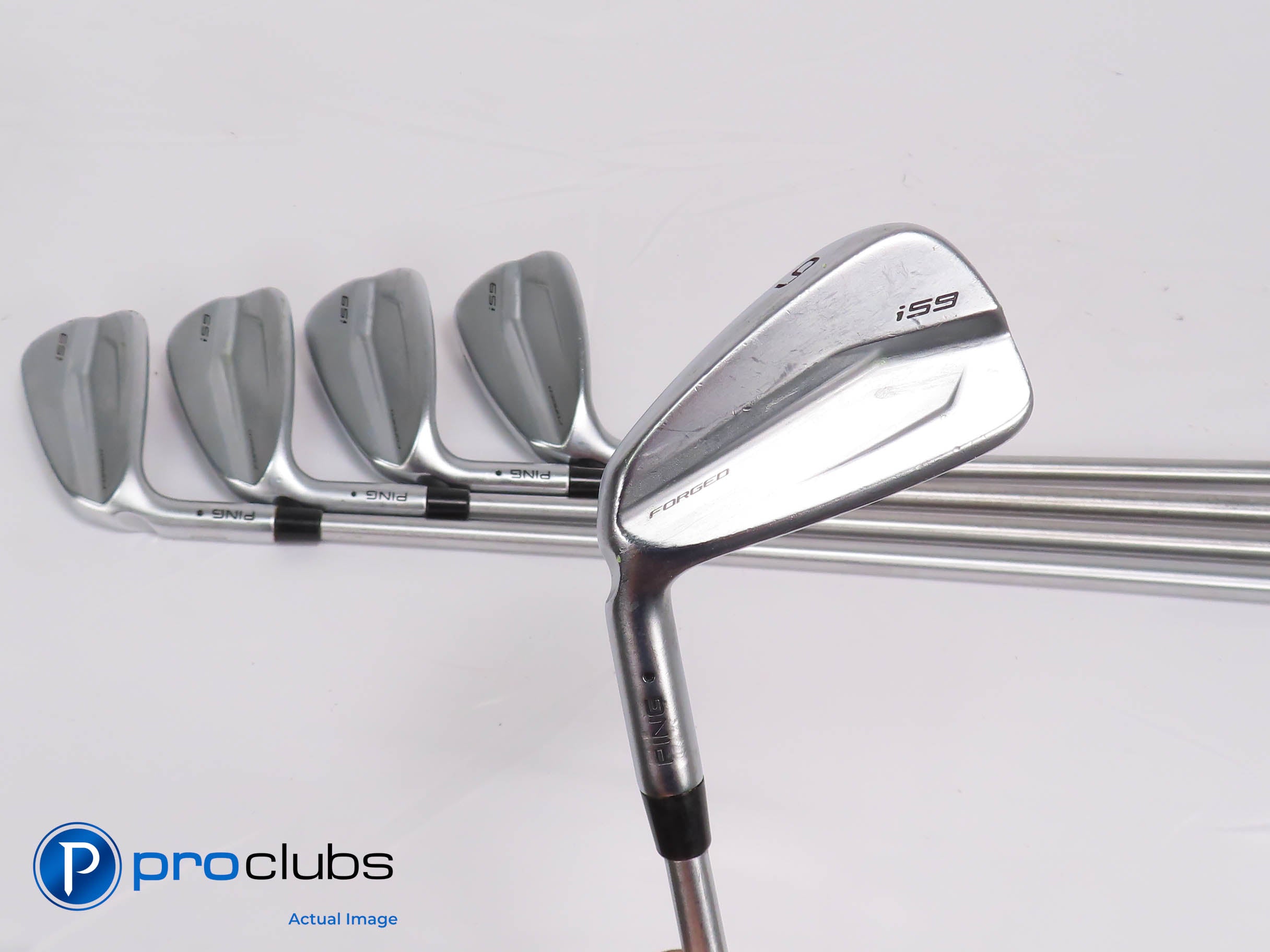 Left Handed Ping i59 6-PW IRON SET Black Dot - KBS CTaper Lite Stiff Flex 450179