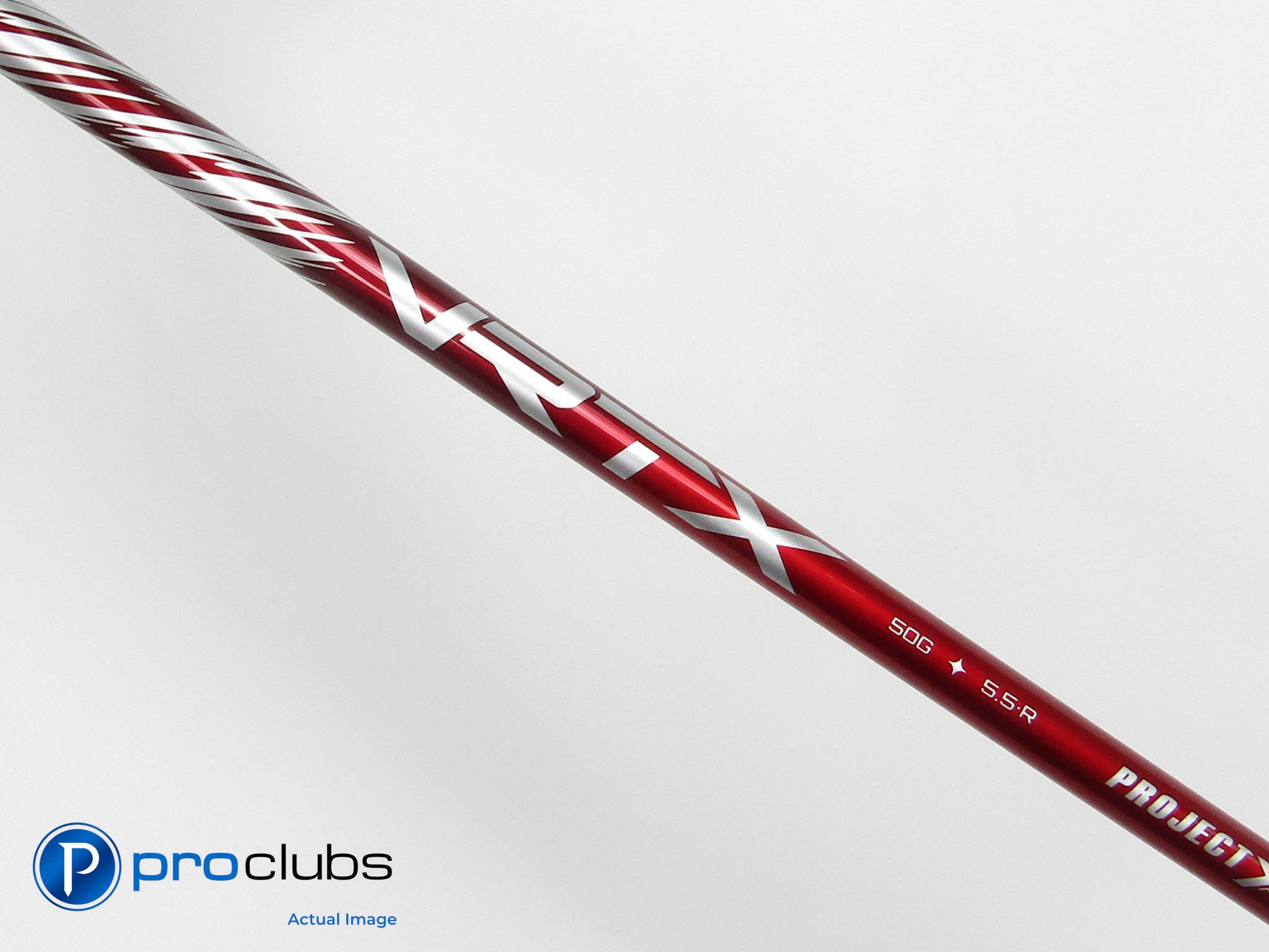 Project X VRTX Red 50g Regular Flex DEMO Driver Shaft Pull Out .335" Tip #447200