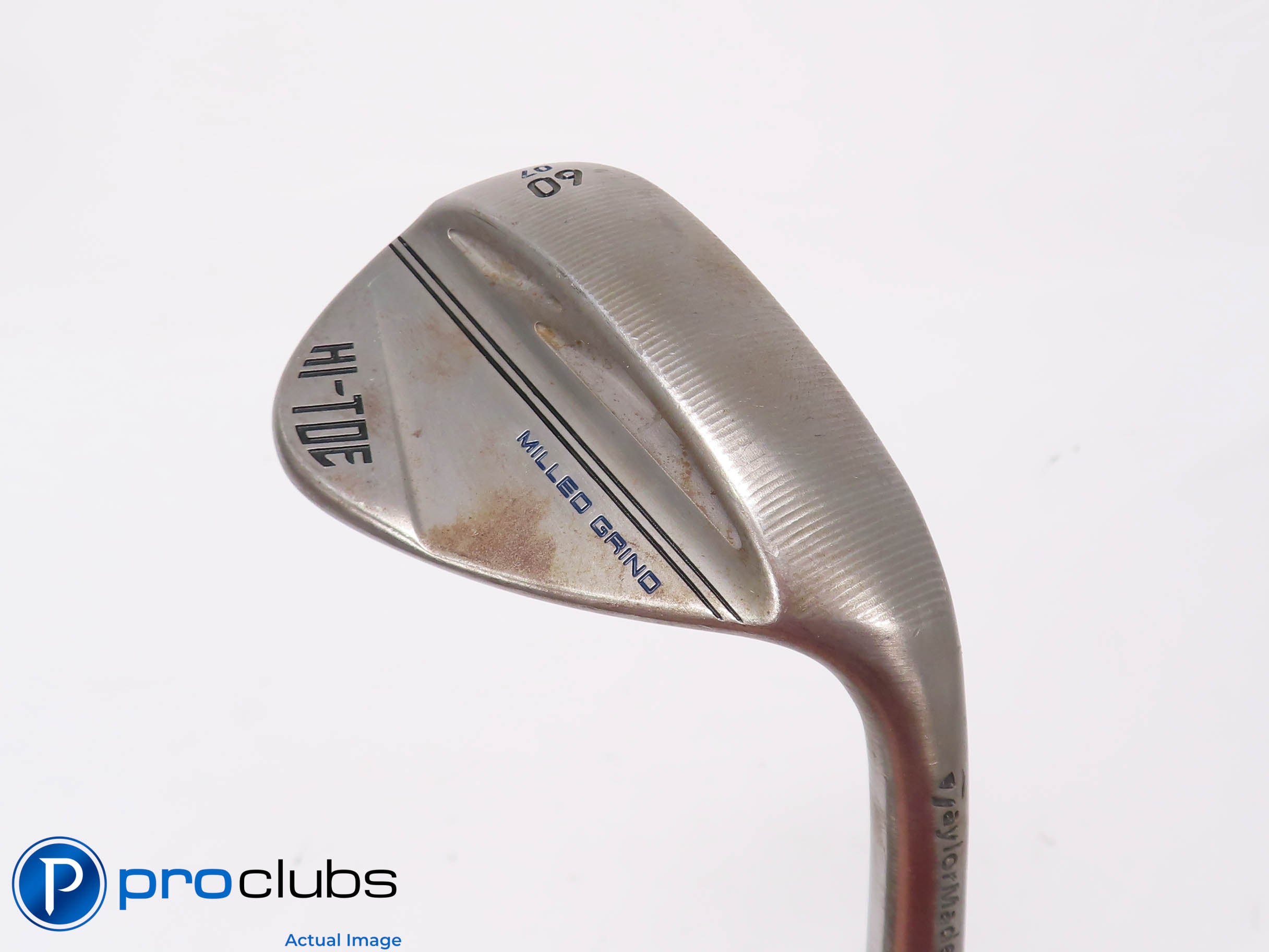 Nice Tour Issue TaylorMade MG Hi-Toe3 RAW 2-Dot 60*(7*) WEDGE Stiff Flex 451268