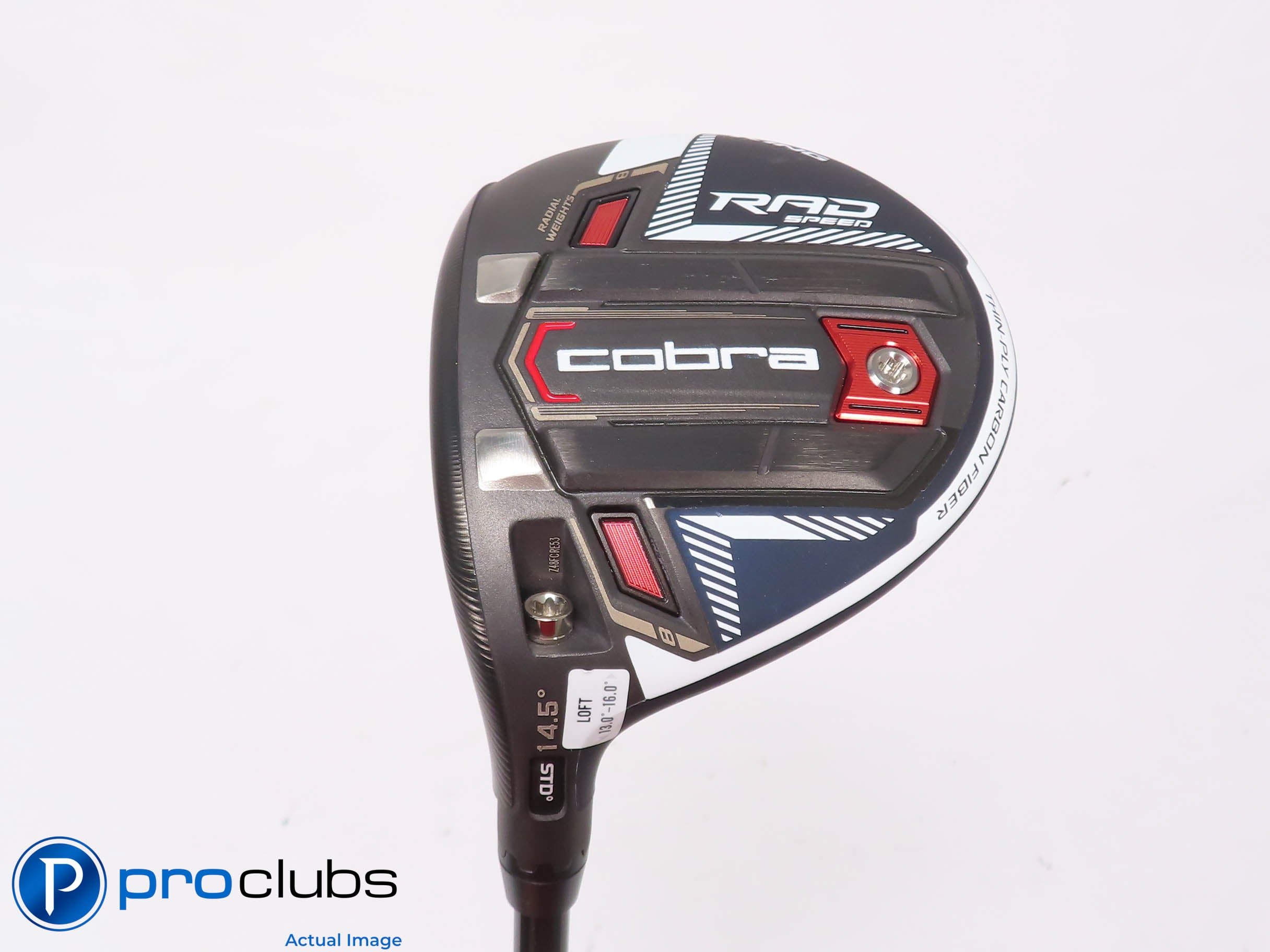 Left Handed Cobra Radspeed Peacoat 14.5* 3 Wood - Kai'li Blue 60g Regular 451137