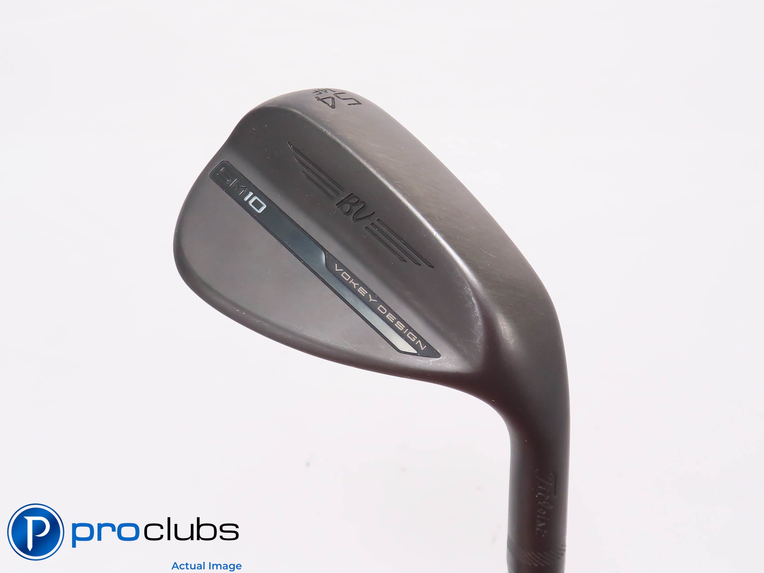 Titleist Vokey SM10 Black 54*(14*) Wedge F-Grind - KBS $Taper Stiff Flex #451563