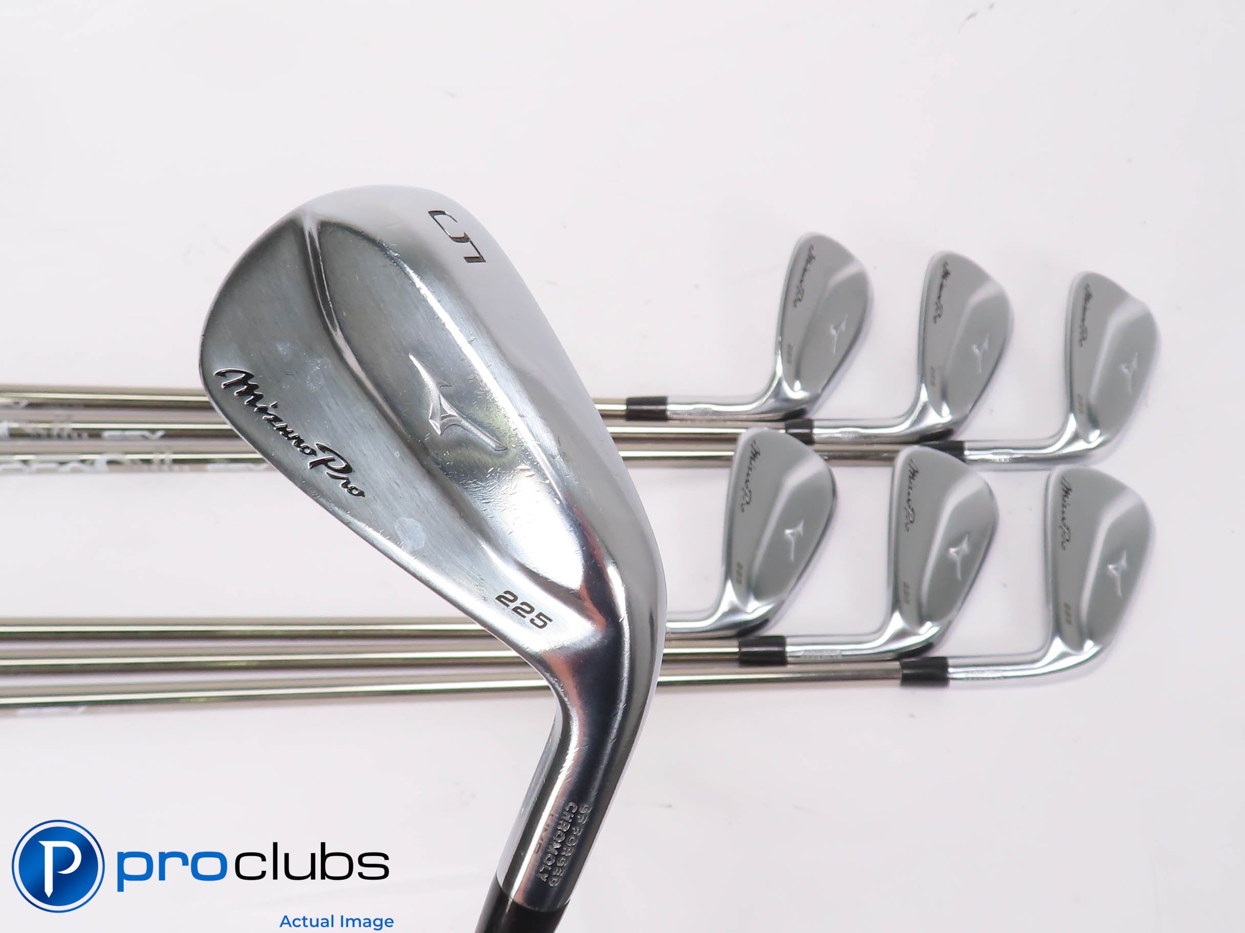 Nice Mizuno Pro 225 HMB 5-PW,GW IRON SET Recoil Regular Flex Graph +1/2" 451421
