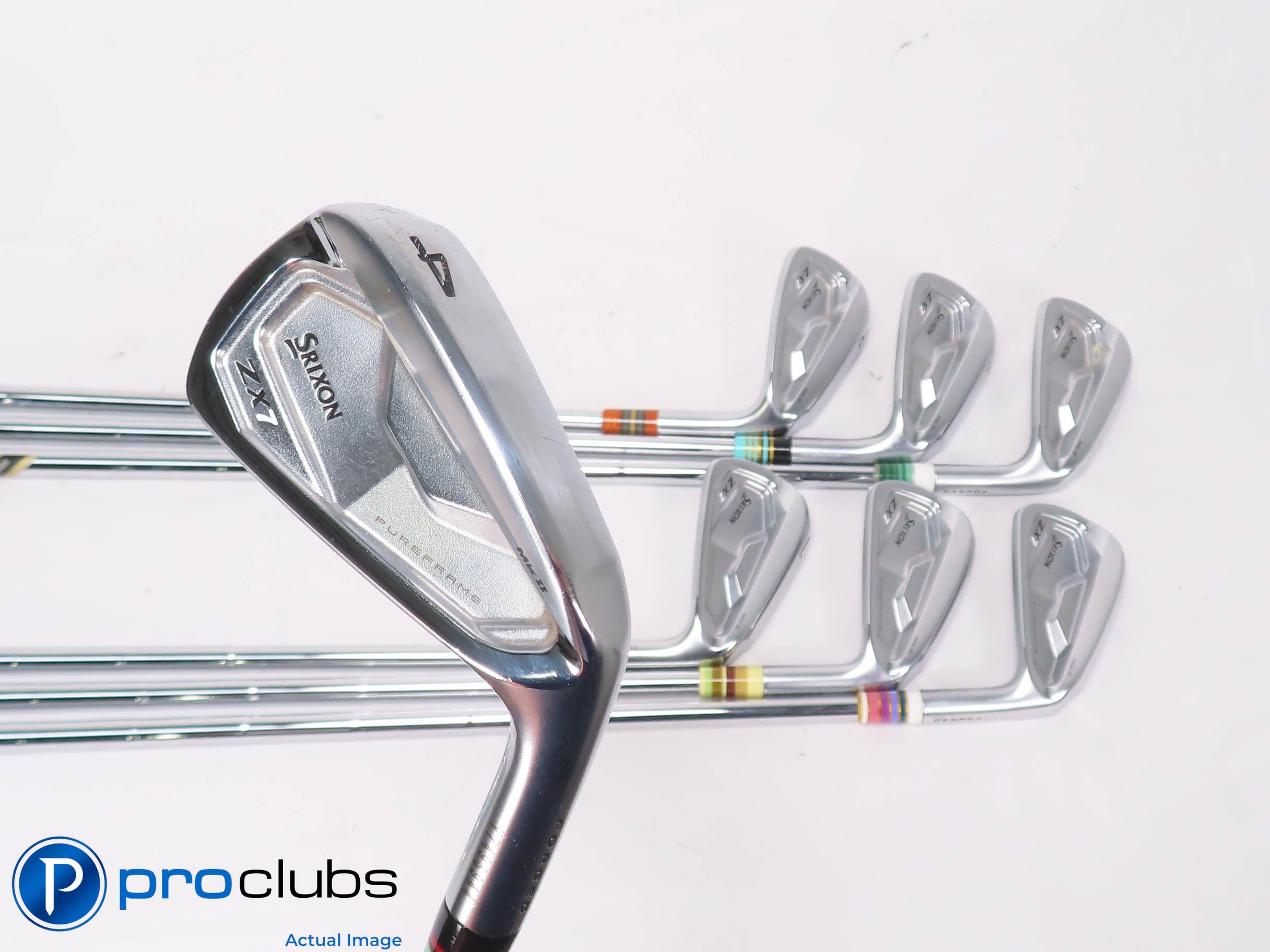 Nice Srixon ZX7 MK II 4-PW IRON SET - DG Tour Issue X100 X-Flex Steel 451460