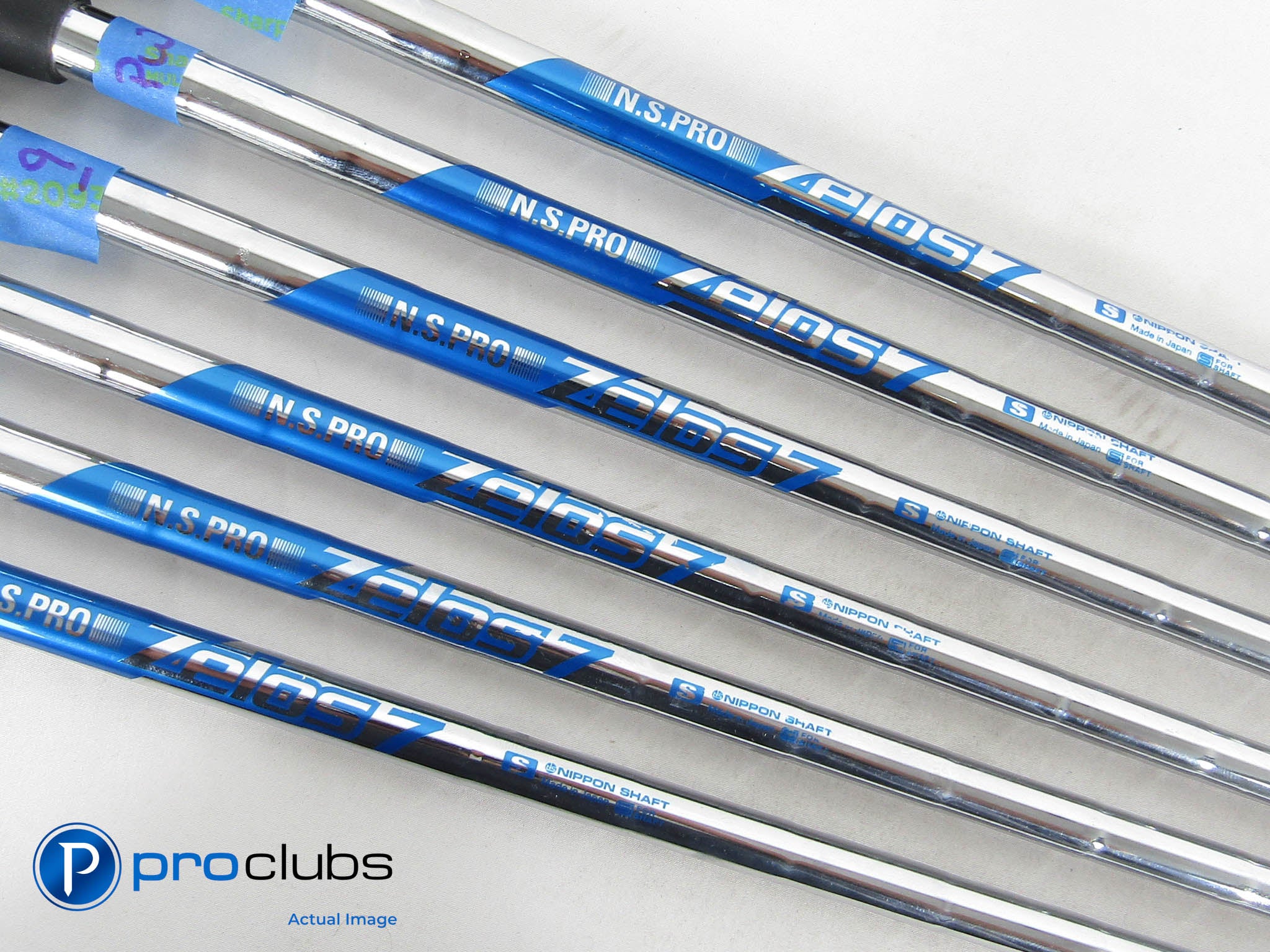 6pc Nippon ZELOS 7 Stiff Flex Iron Shaft Set (5-PW, No 6-Iron) .355" Tip 450192