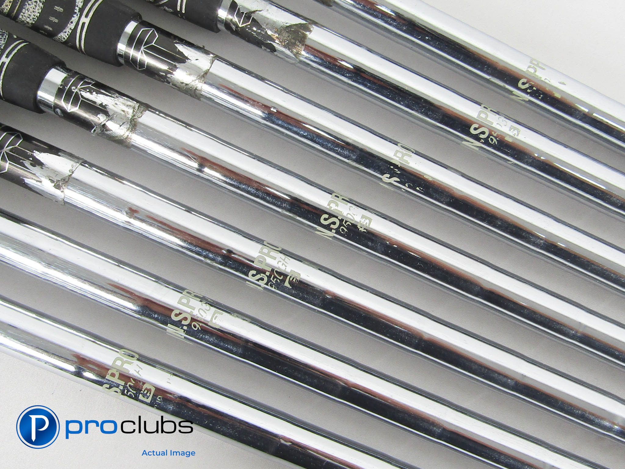 NIPPON 950GH Stiff Flex Steel Iron Shafts (4-PW) .355" Tip #446661