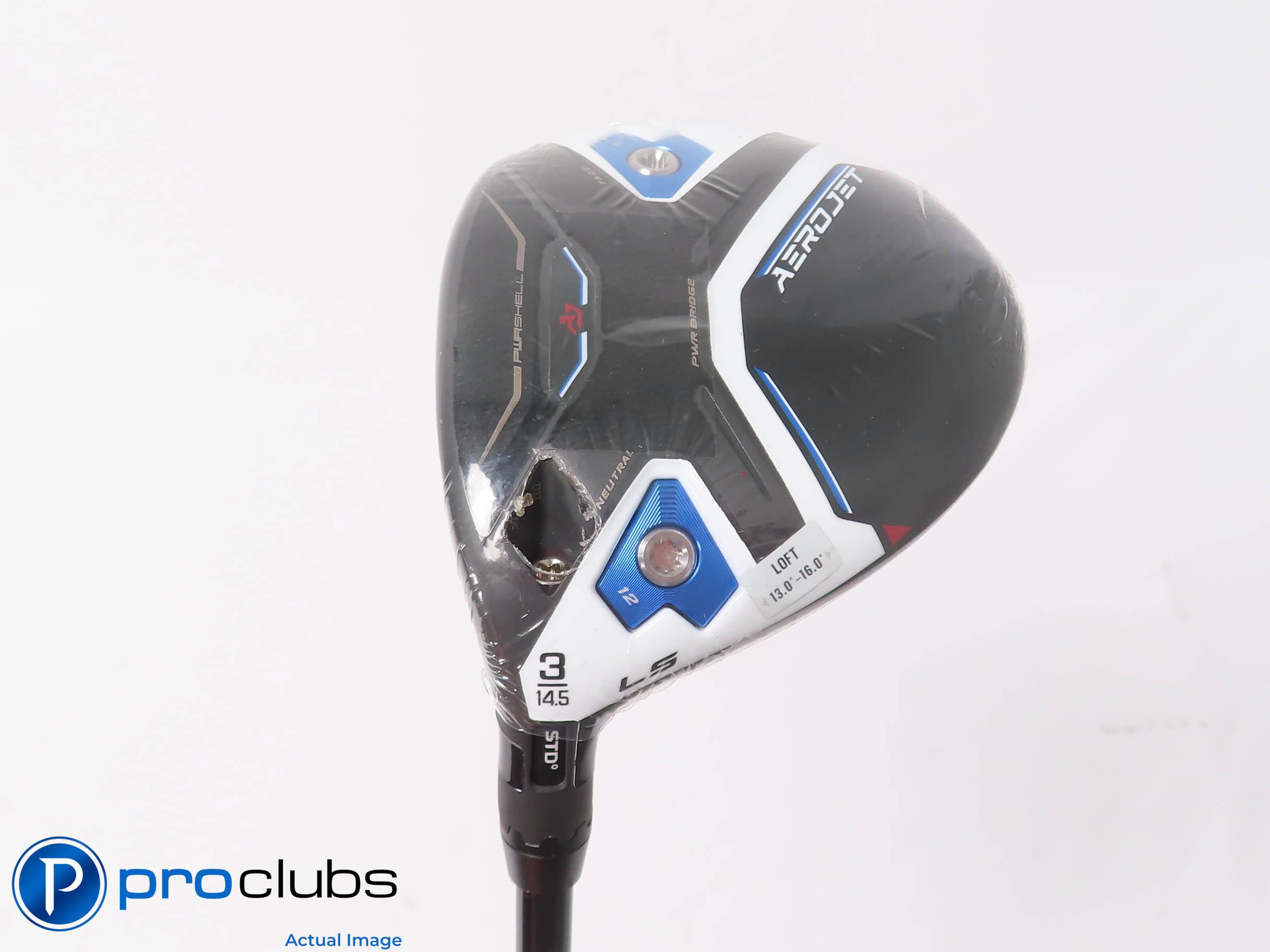 New! Left Handed Cobra Aerojet LS 14.5* 3 Wood - Kai'li Blue 60g Stiff - 451676