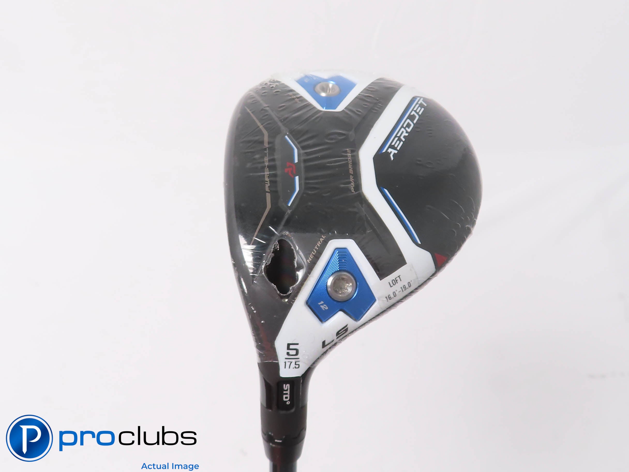 New! Left Handed Cobra Aerojet LS 17.5* 5 Wood - Lin-Q White 7F5 X-Flex - 451672