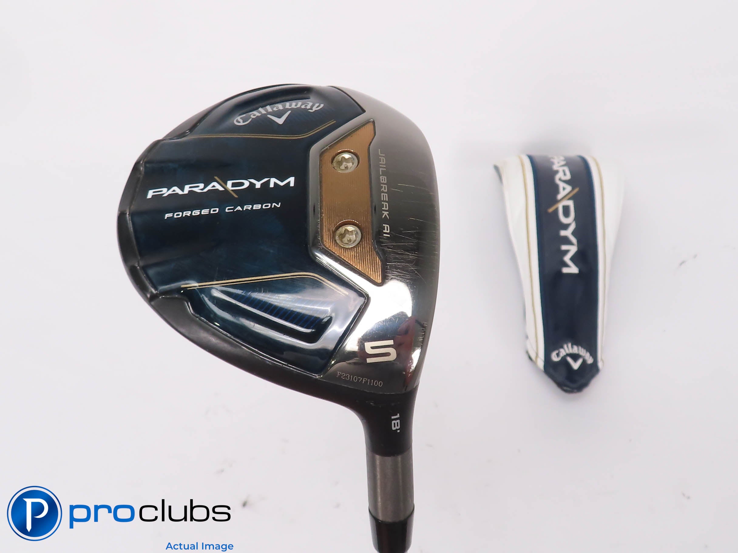Ladies Callaway PARADYM 18* 5 Wood w/ HC - Aldila Ascent Blue 40g Ladies 451435