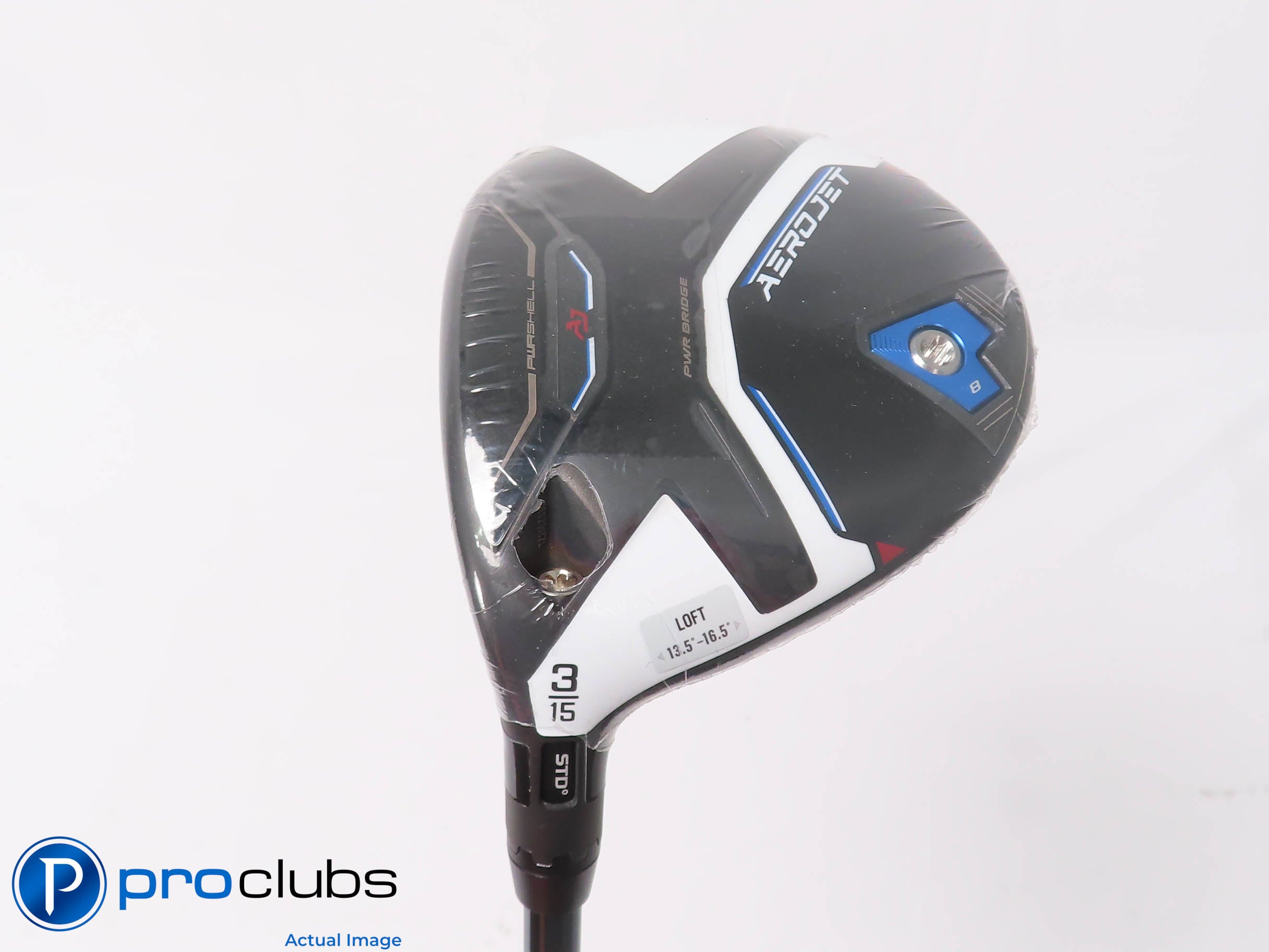 New! Left Handed Cobra Aerojet 15* 3 Wood - Lin-Q White 7F4 Stiff Flex - 451678