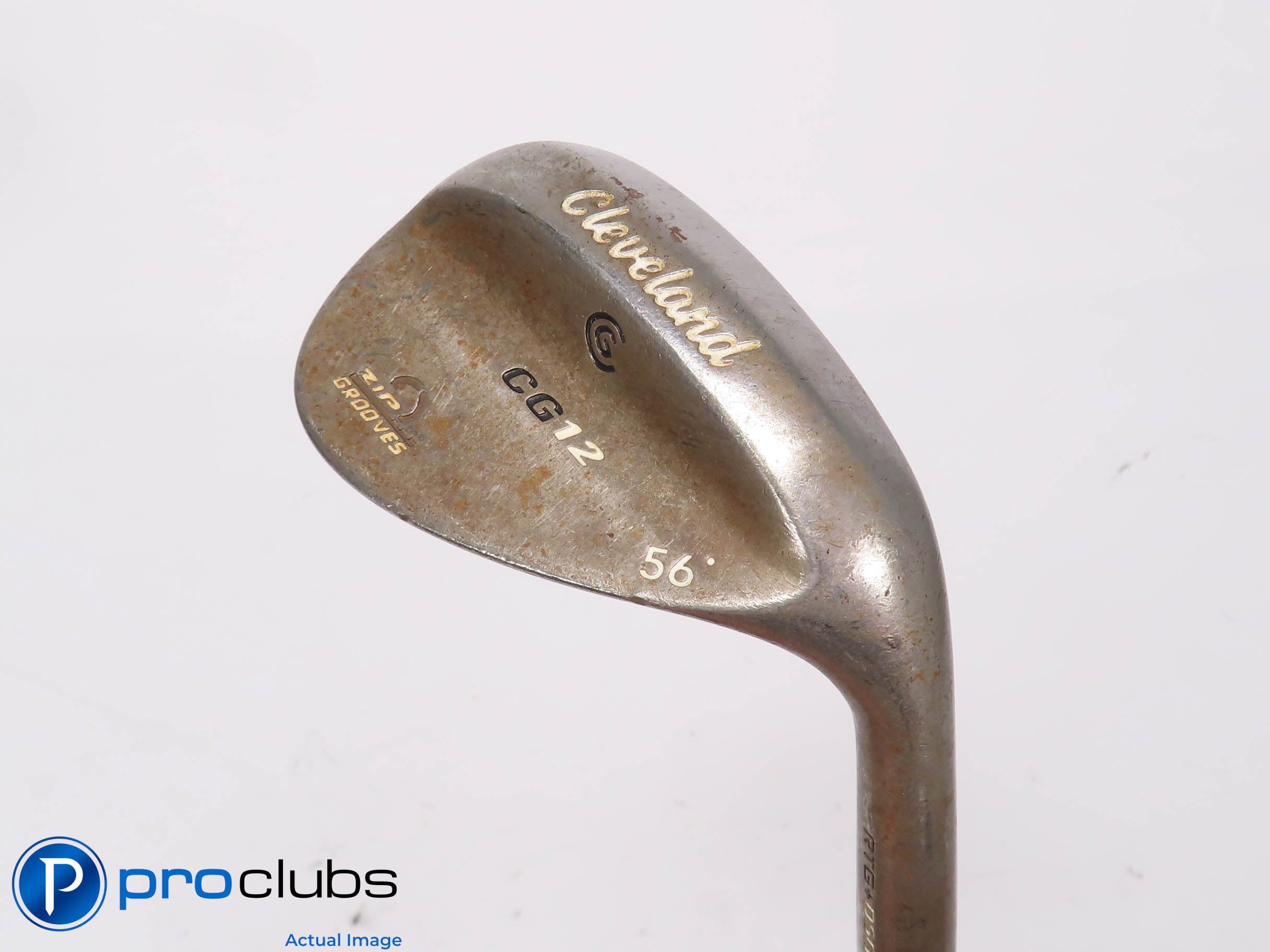 Cleveland CG12 Zip Grooves RAW 56* WEDGE - Cleveland Wedge Flex Steel 451880