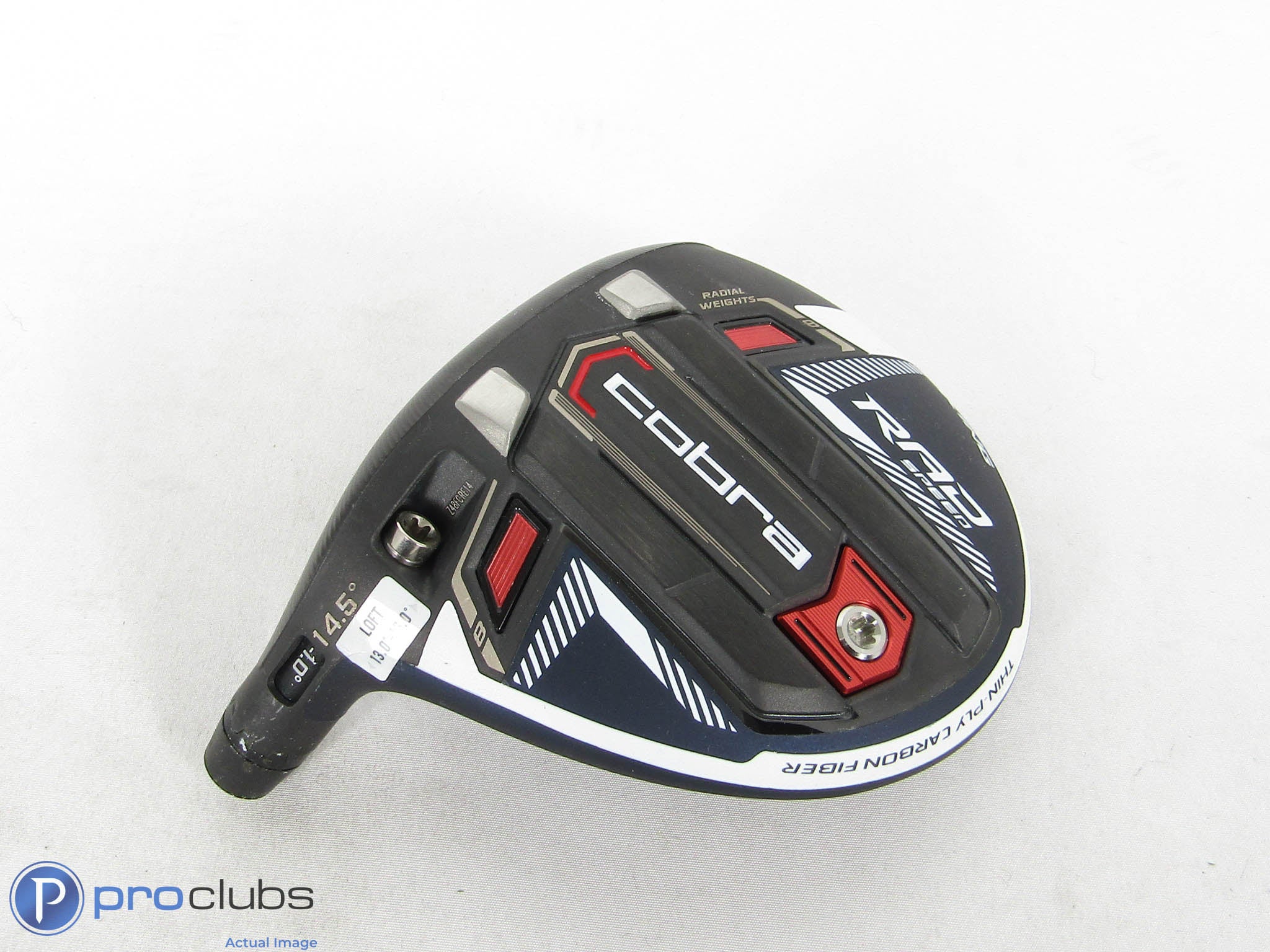 Left Handed! Cobra King RadSpeed 14.5* 3 Wood - Head Only w/Adapter- 451156