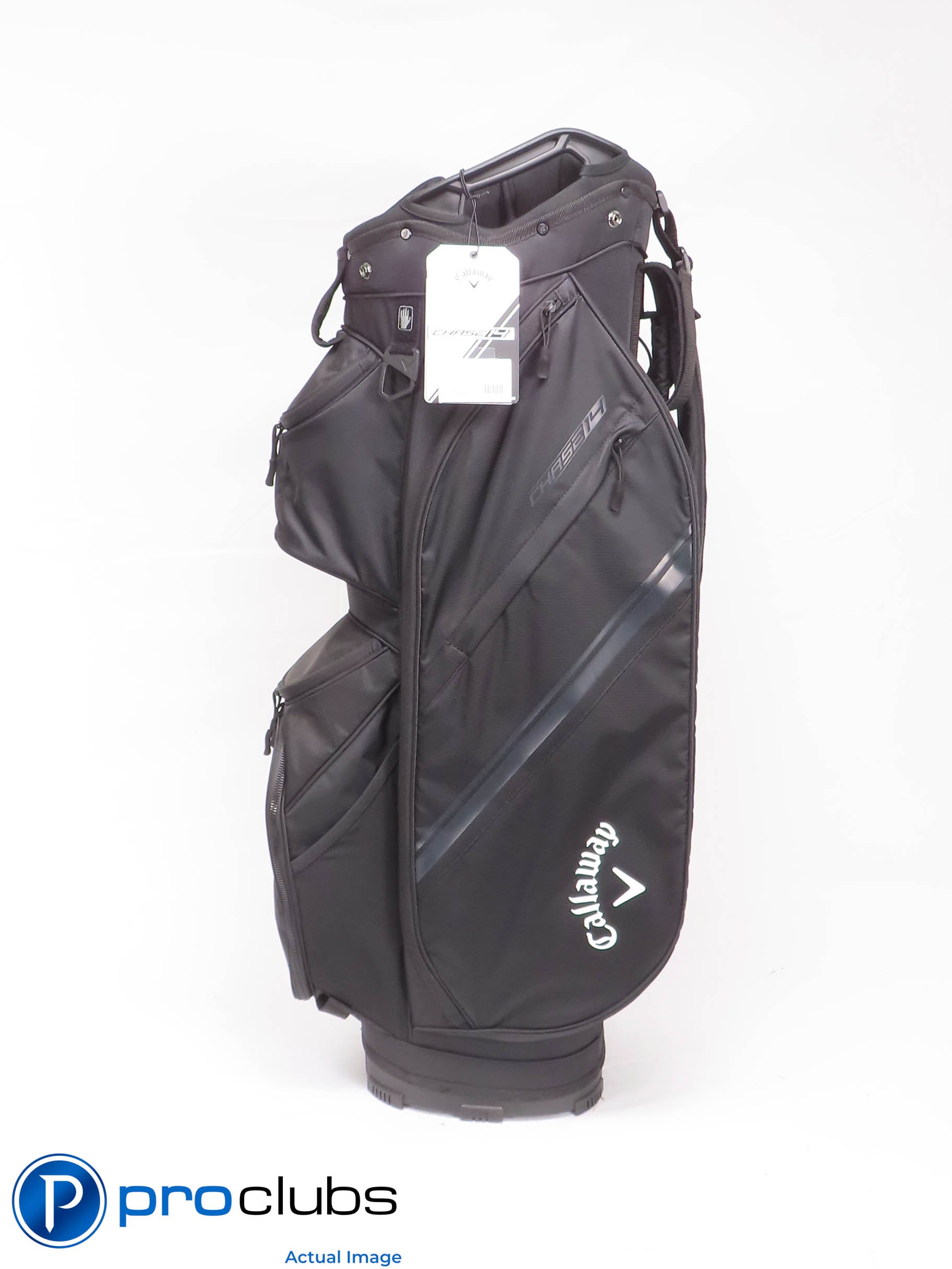 New! Callaway Chase 14 Black 14-Way Cart Bag w/ Rain Hood - 452204