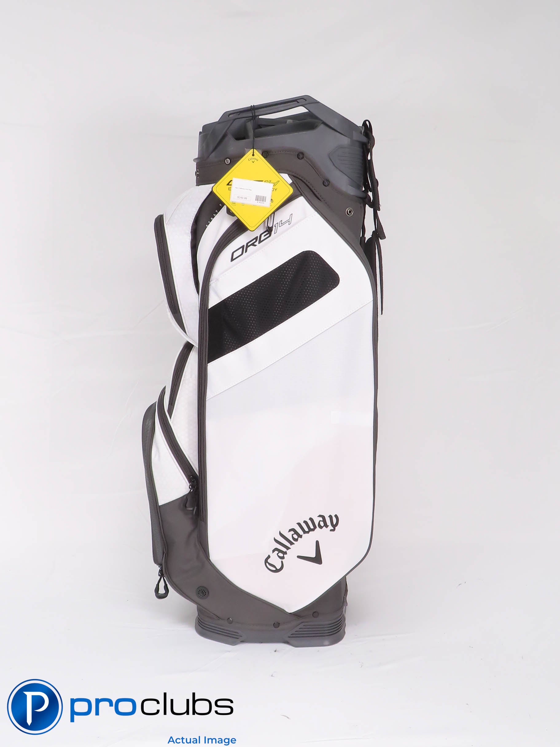 New! Callaway ORG 14 White 14-Way Cart Bag w/ Rainhood #452205
