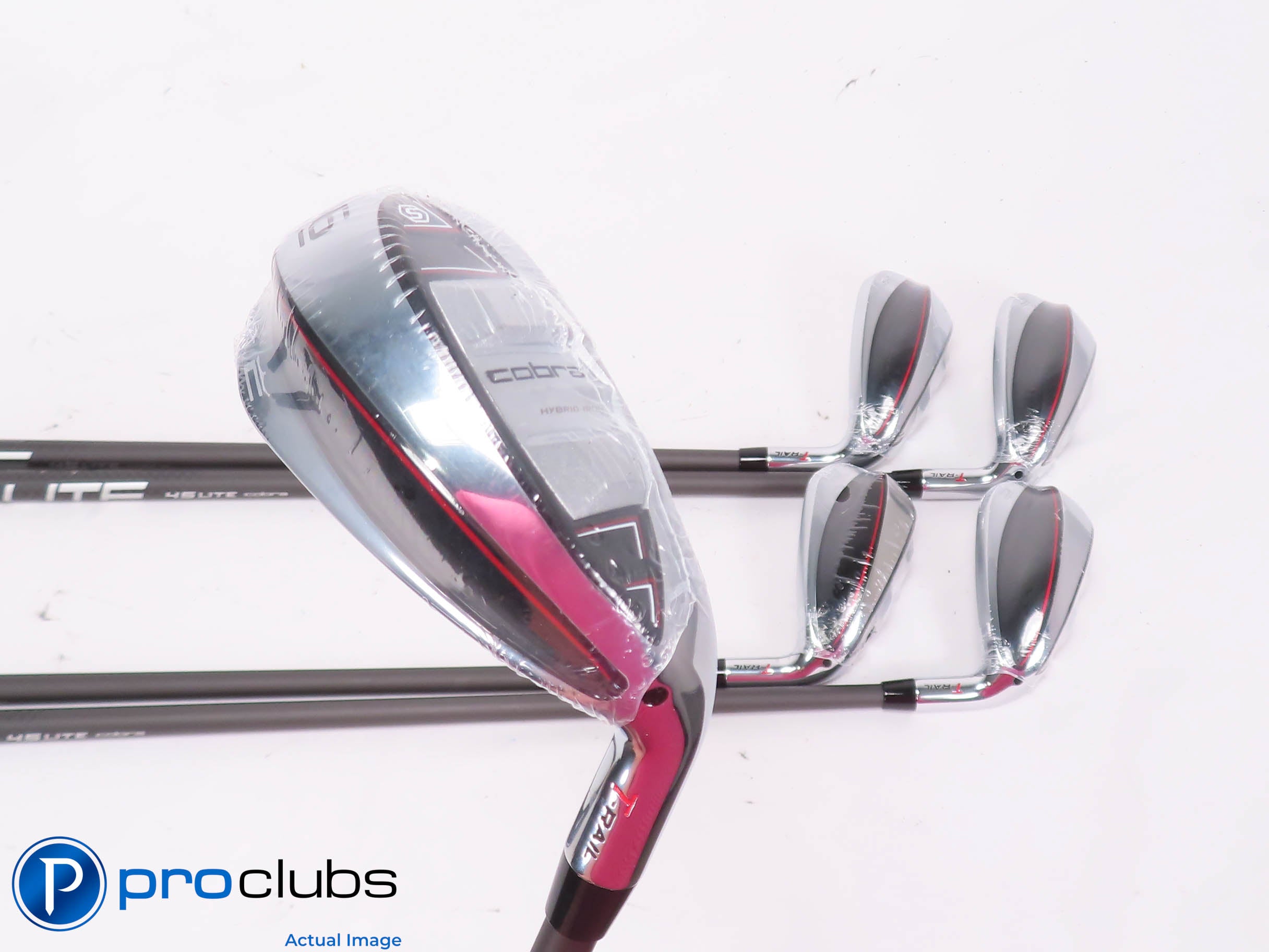 NEW Cobra '23 T-RAIL 6-PW Hybrid IRON SET - Cobra 45 Senior Flex Graphite 454494