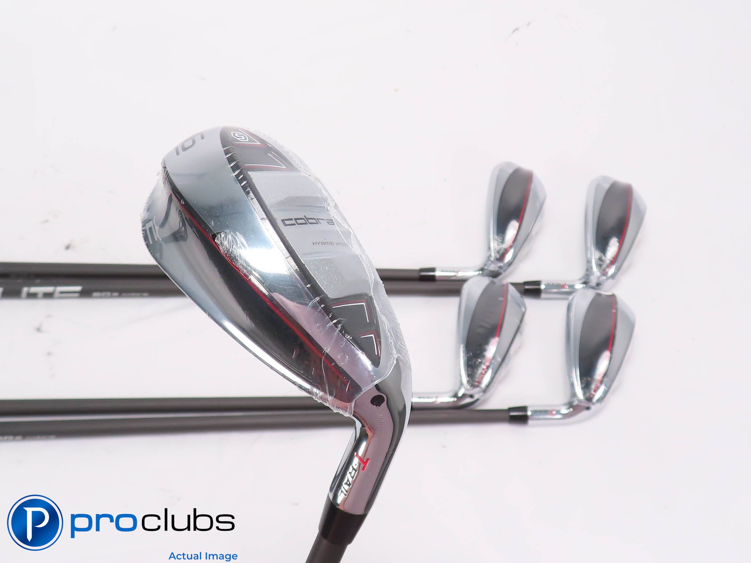 NEW Cobra '23 T-RAIL 6-PW Hybrid IRON SET Cobra 50 Regular Flex Graphite 454496