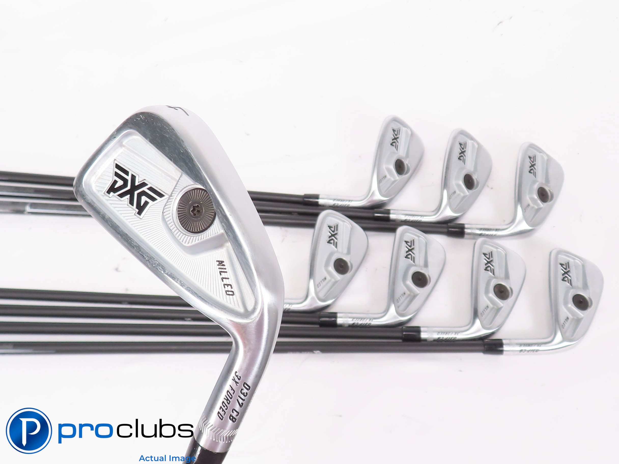Nice PXG 0317 CB Milled 4-PW,GW IRON SET - MMT 80 Stiff Flex Graphite 454360