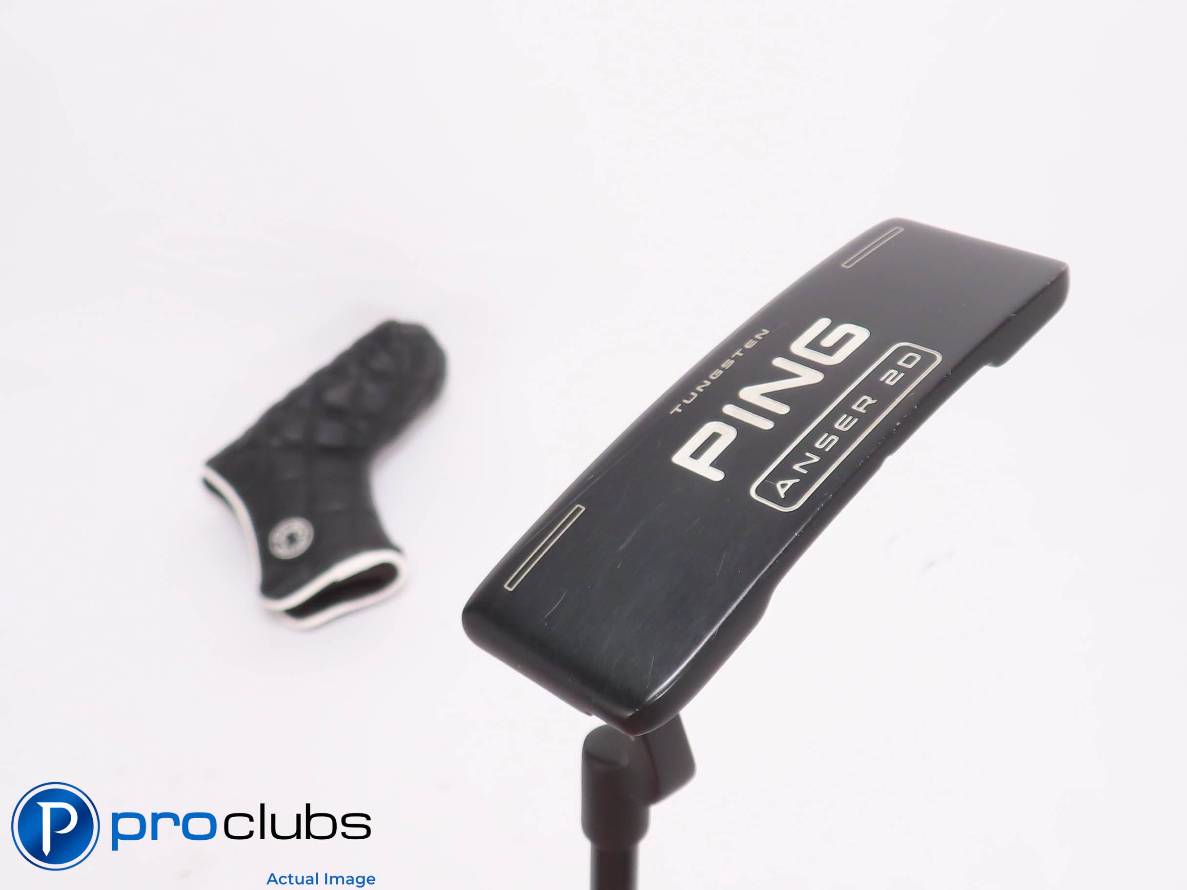 Nice Left Handed Ping 23 Series ANSER 2D 35" PUTTER w/Cover - Slight Arc 454714