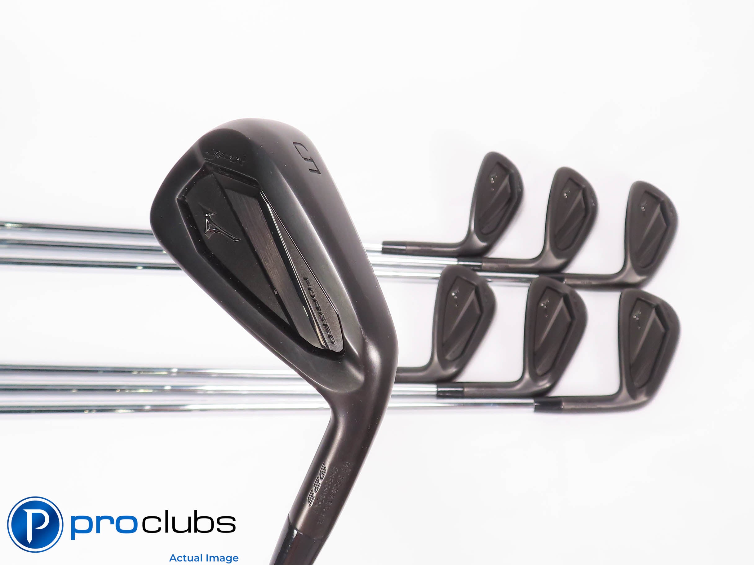 Nice Mizuno JPX925 Forged Black 5-PW,GW IRON SET KBS 120 Stiff Flex Steel 454772