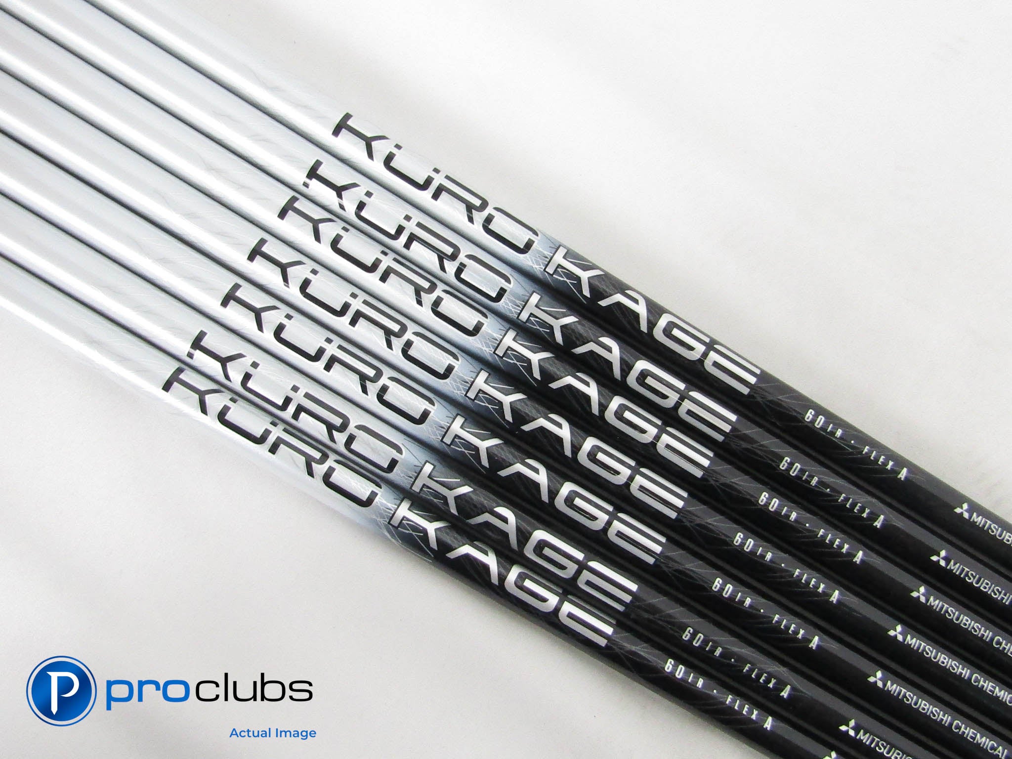 New 7-piece KURO KAGE Silver Series 60 Senior Graphite iron Shaft Set #453680
