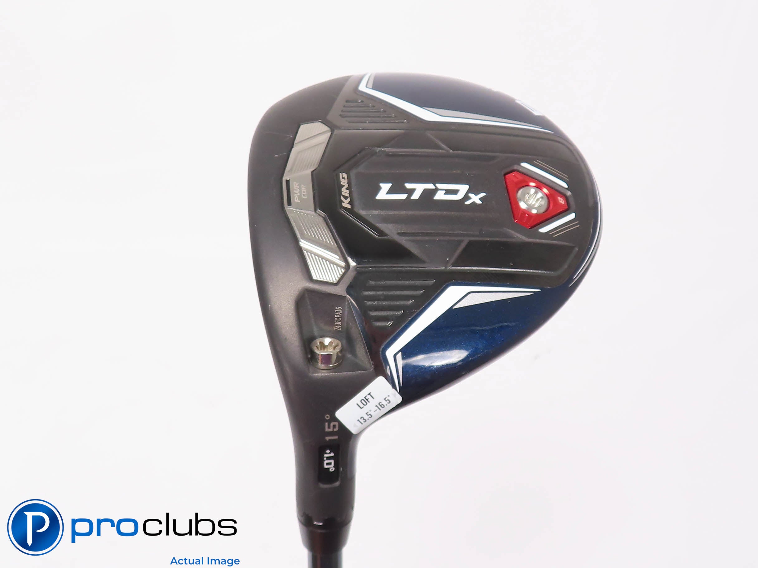 Left Handed Cobra LTDx 15* 3 WOOD Peacoat - LINQ Red 5F3 Regular Flex 452137