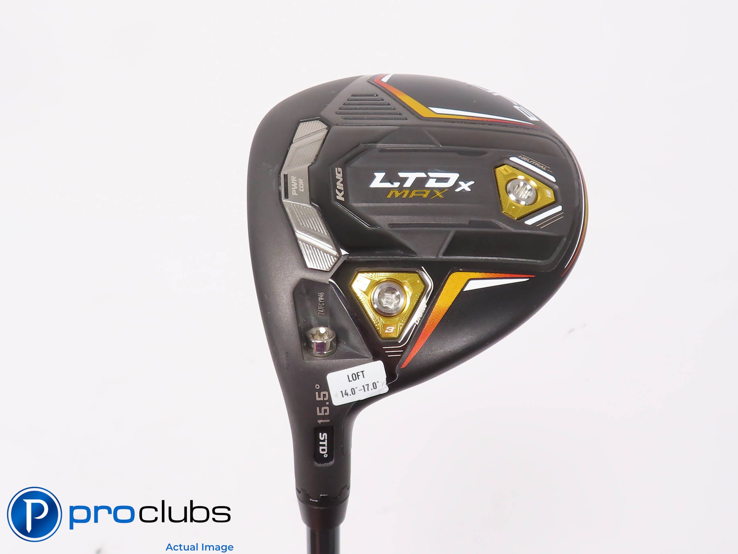 Left Handed Cobra LTDx MAX 15.5* 3 WOOD Black - LINQ Red 5F4 Stiff Flex 452246