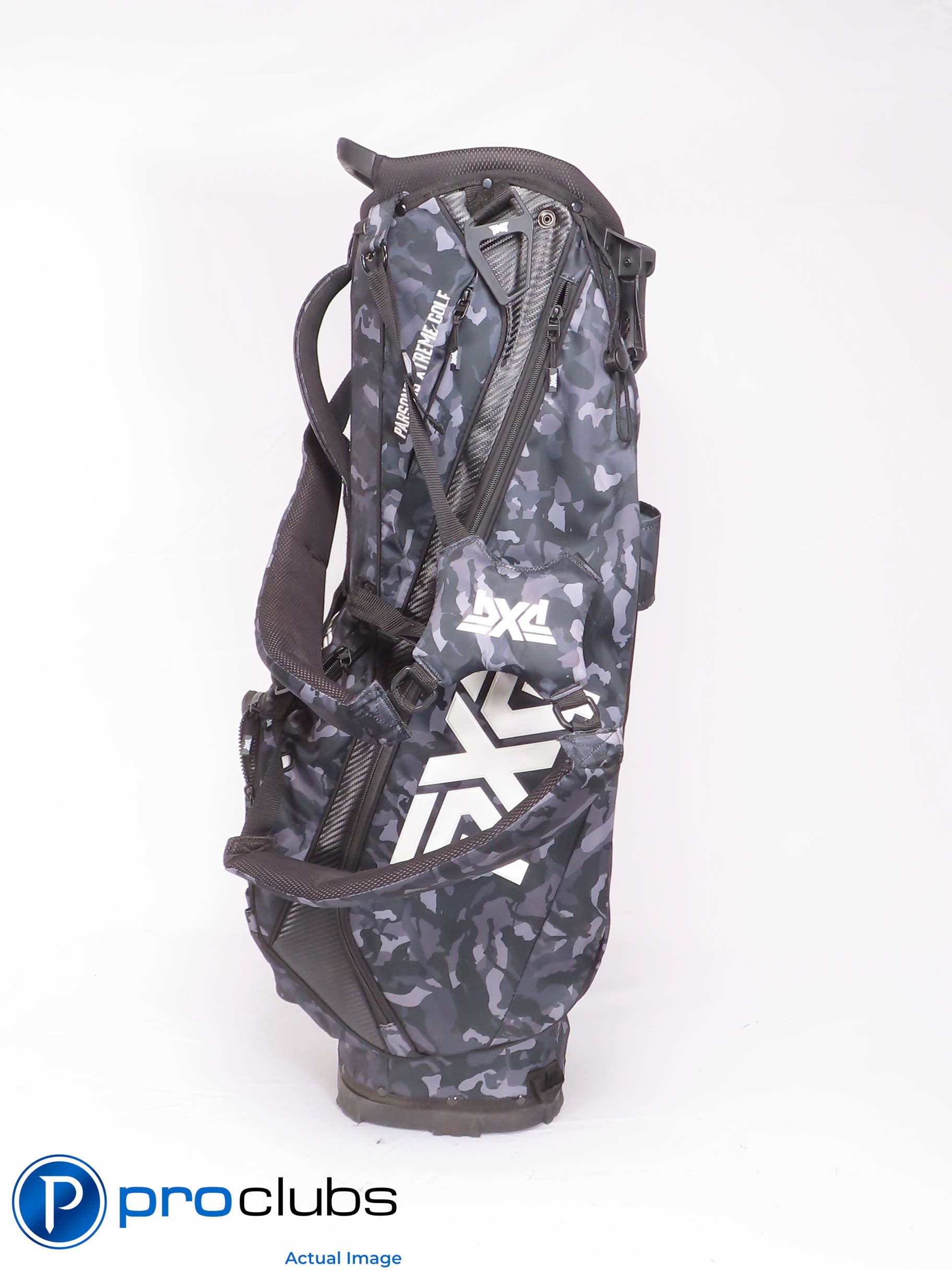 Nice PXG Camo Stand Golf Bag w/Double Straps w/Rainhood - Blue/Gray 452590