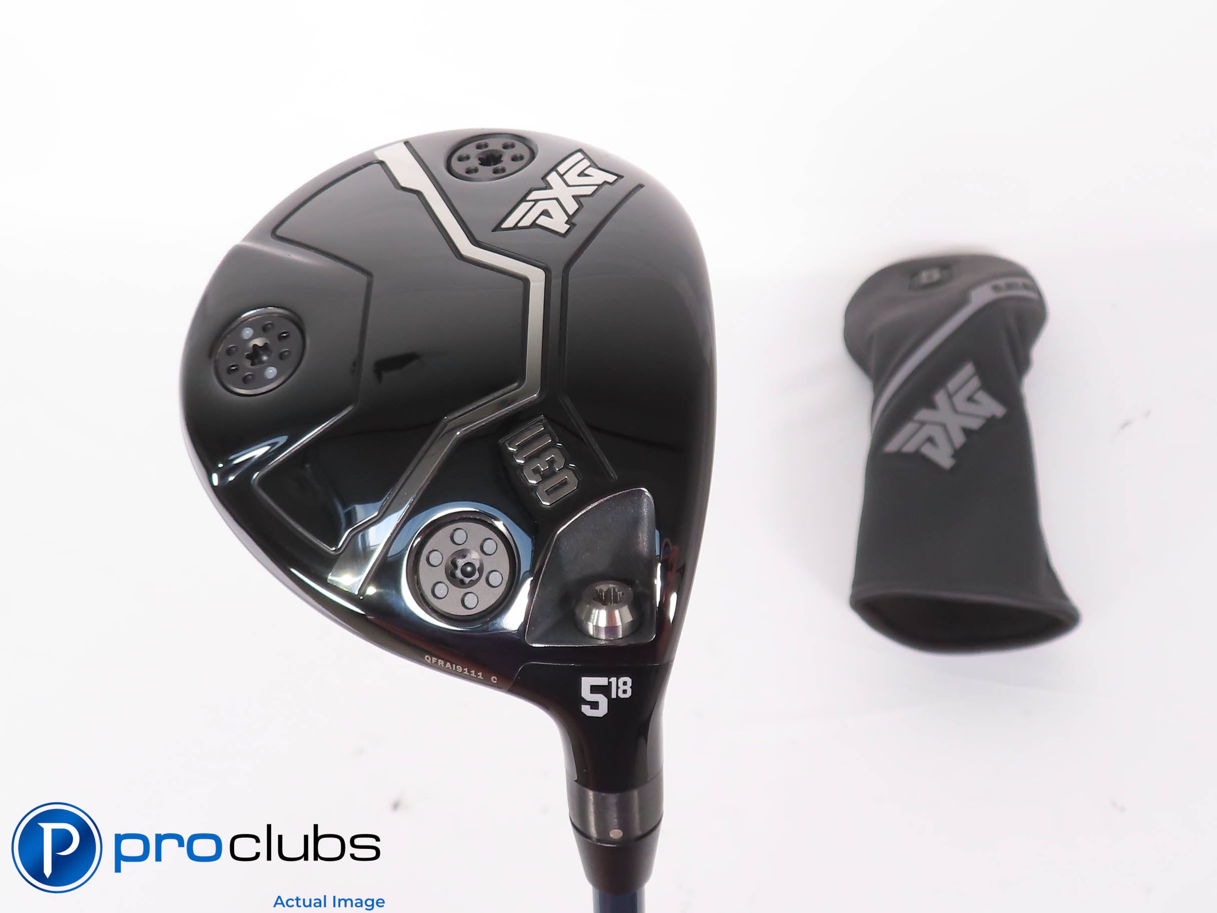 New! PXG 0311 BLACK OPS 18* 5 Wood w/Cover - Denali Blue 60g Stiff Flex #452674