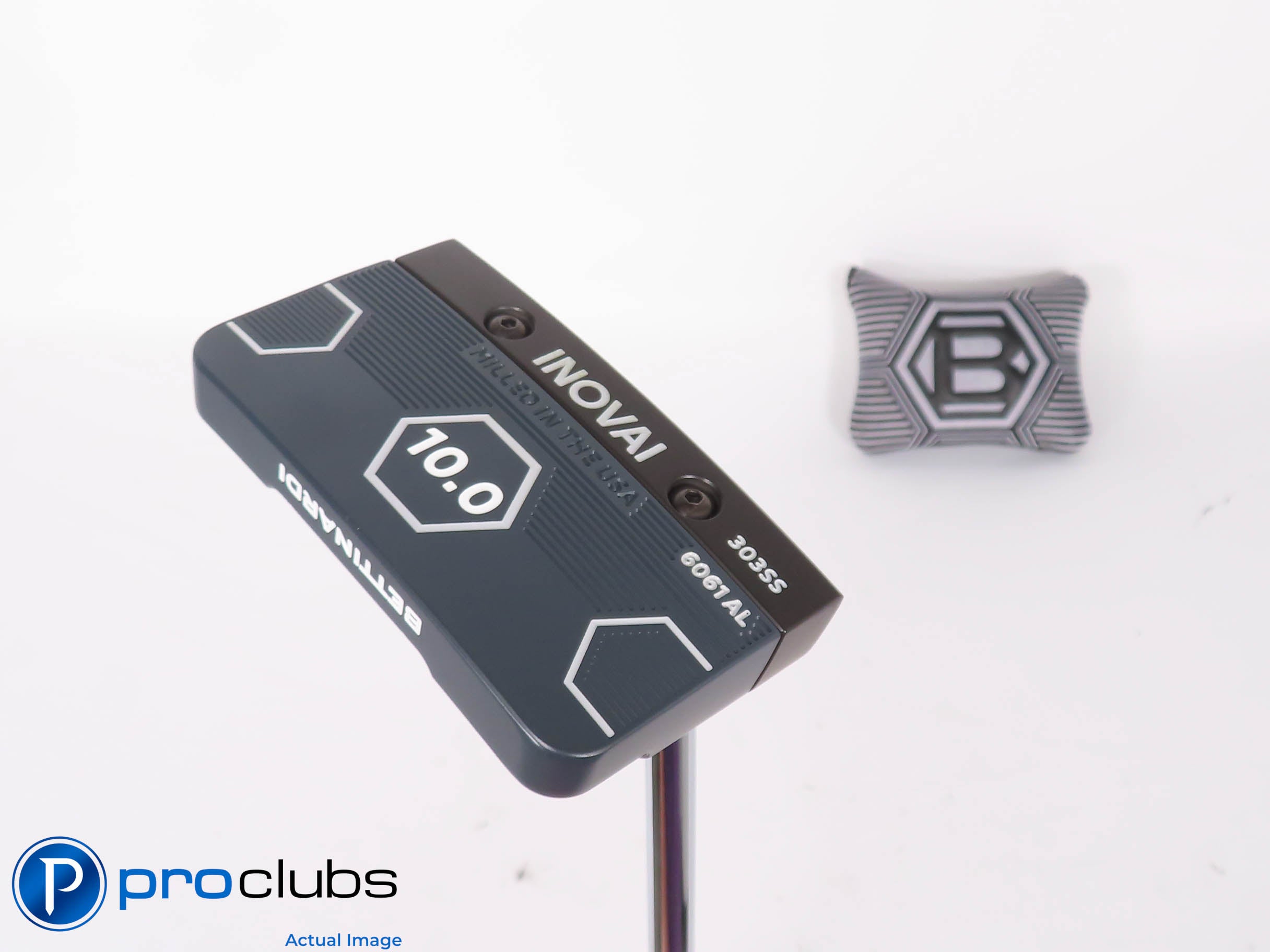 Mint! Bettinardi INOVAI 10.0 6061AL 303SS 35" Putter w/Cover - 452388