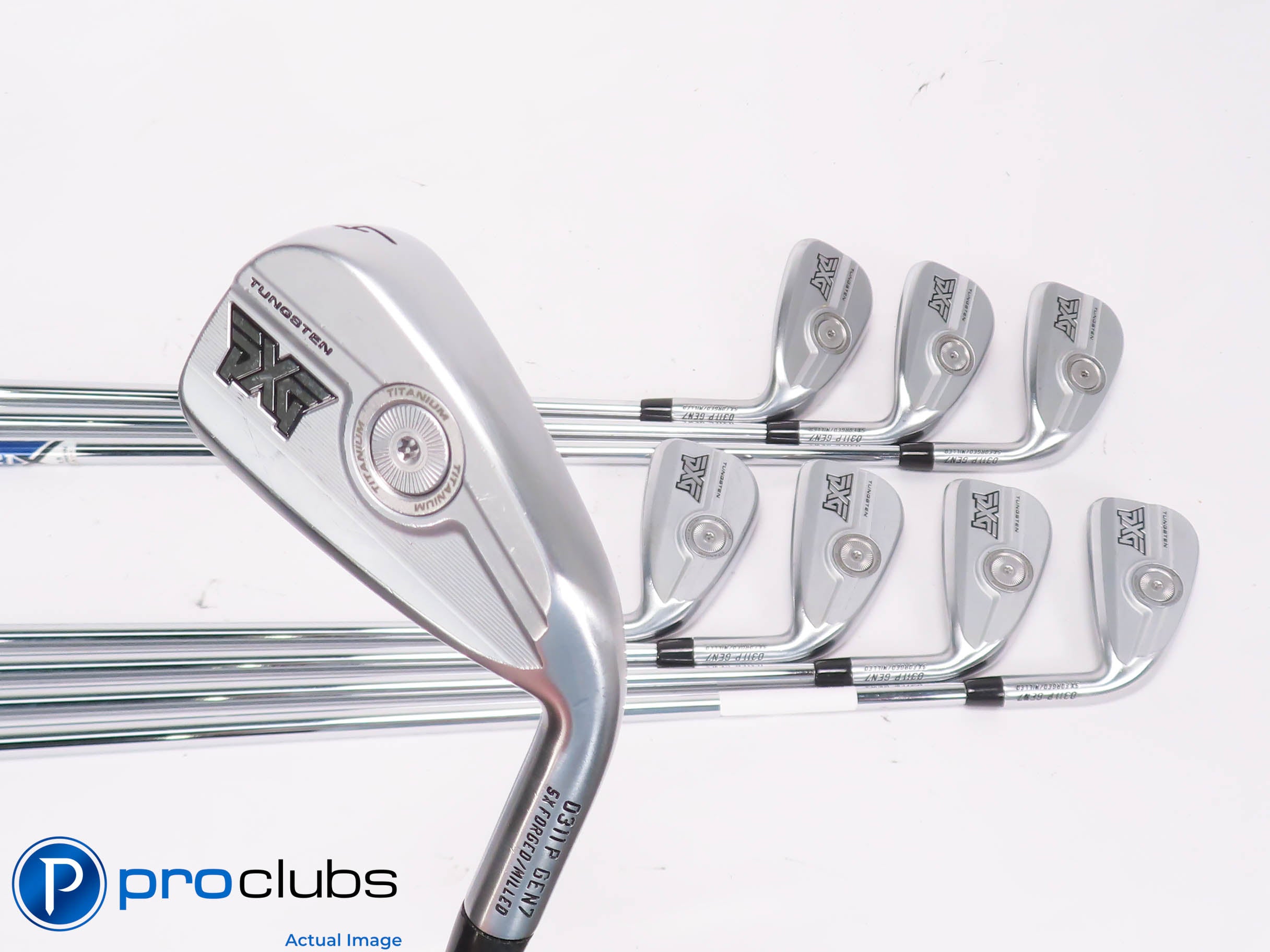 Nice PXG 0311P Gen7 4-PW,GW IRON SET - Project X 6.5 X-Flex Steel +1/2" 452412