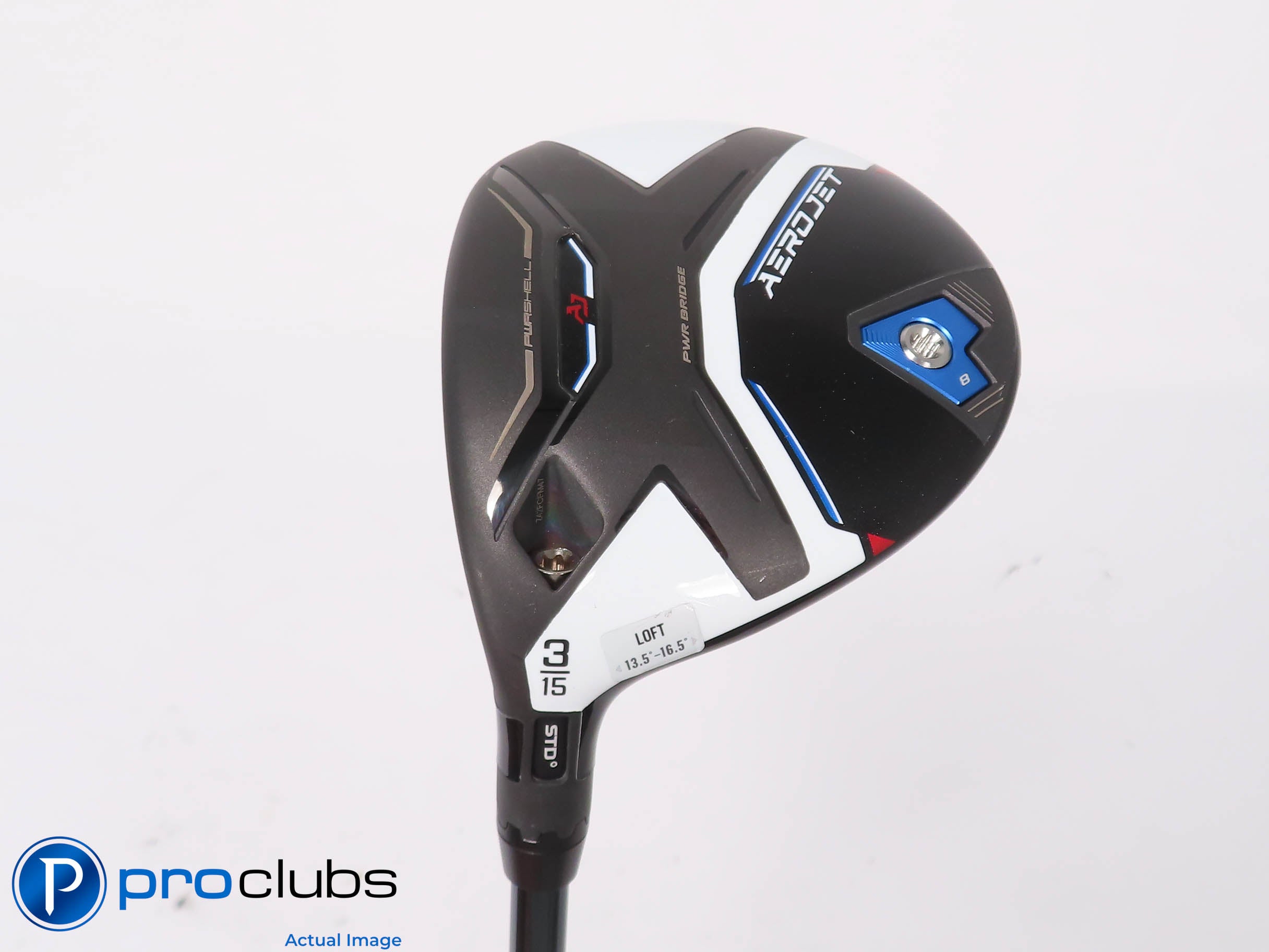 Left Handed Cobra AEROJET 15* 3 WOOD - LINQ White M40X 7F4 Stiff Flex 452619