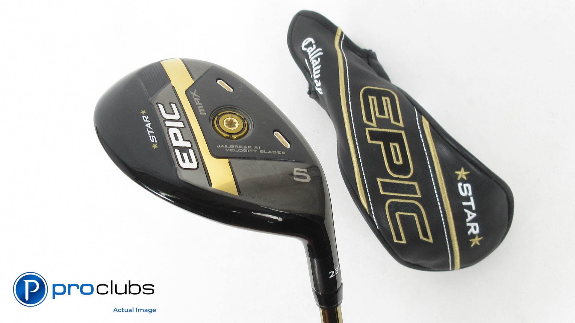 CALLAWAY EPIC MAX STAR 23* #5 HYBRID Senior Flex w/ HEADCOVER #324113