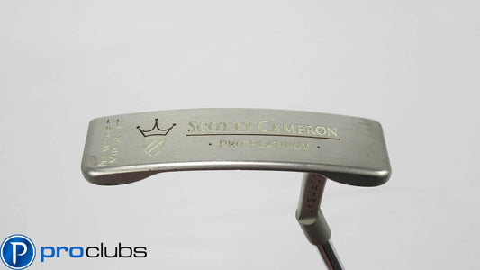 SCOTTY CAMERON PRO PLATINUM NEWPORT MID SLANT PUTTER 33.5" (406346)