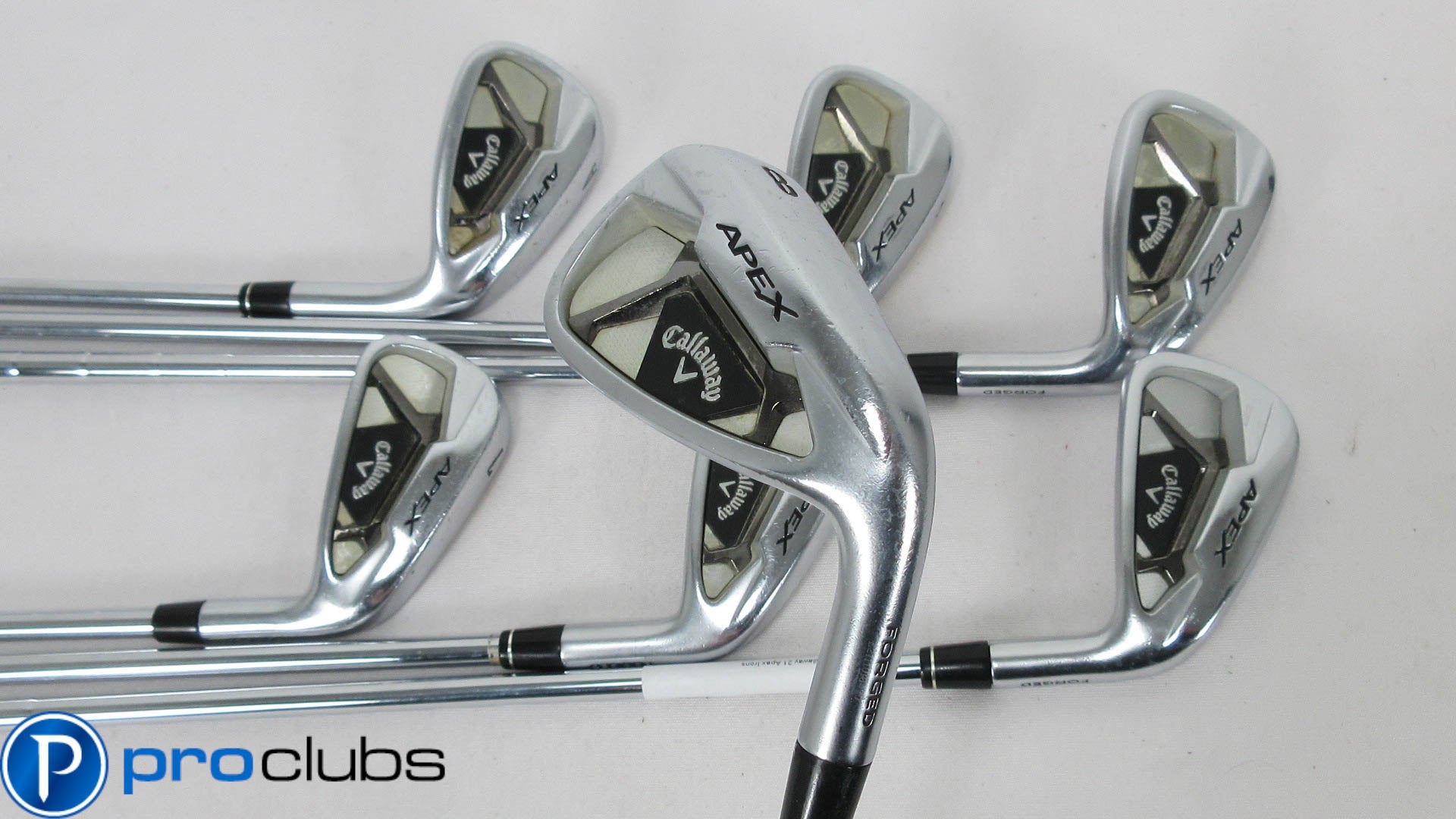 CALLAWAY '2021 APEX FORGED IRONS 5-PW,AW STEEL ELEVATE 95 REGULAR FLEX #390182