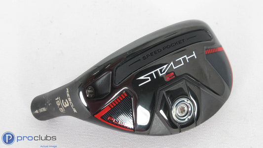 Nice! Left Hand TaylorMade Stealth-2 Plus 19.5* - 3 Hybrid - Head Only - 380095