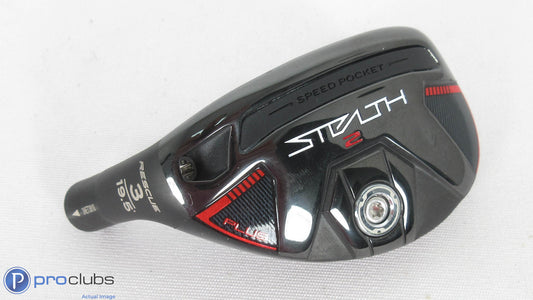 Nice! Left Hand TaylorMade Stealth-2 Plus 19.5* - 3 Hybrid - Head Only - 379700